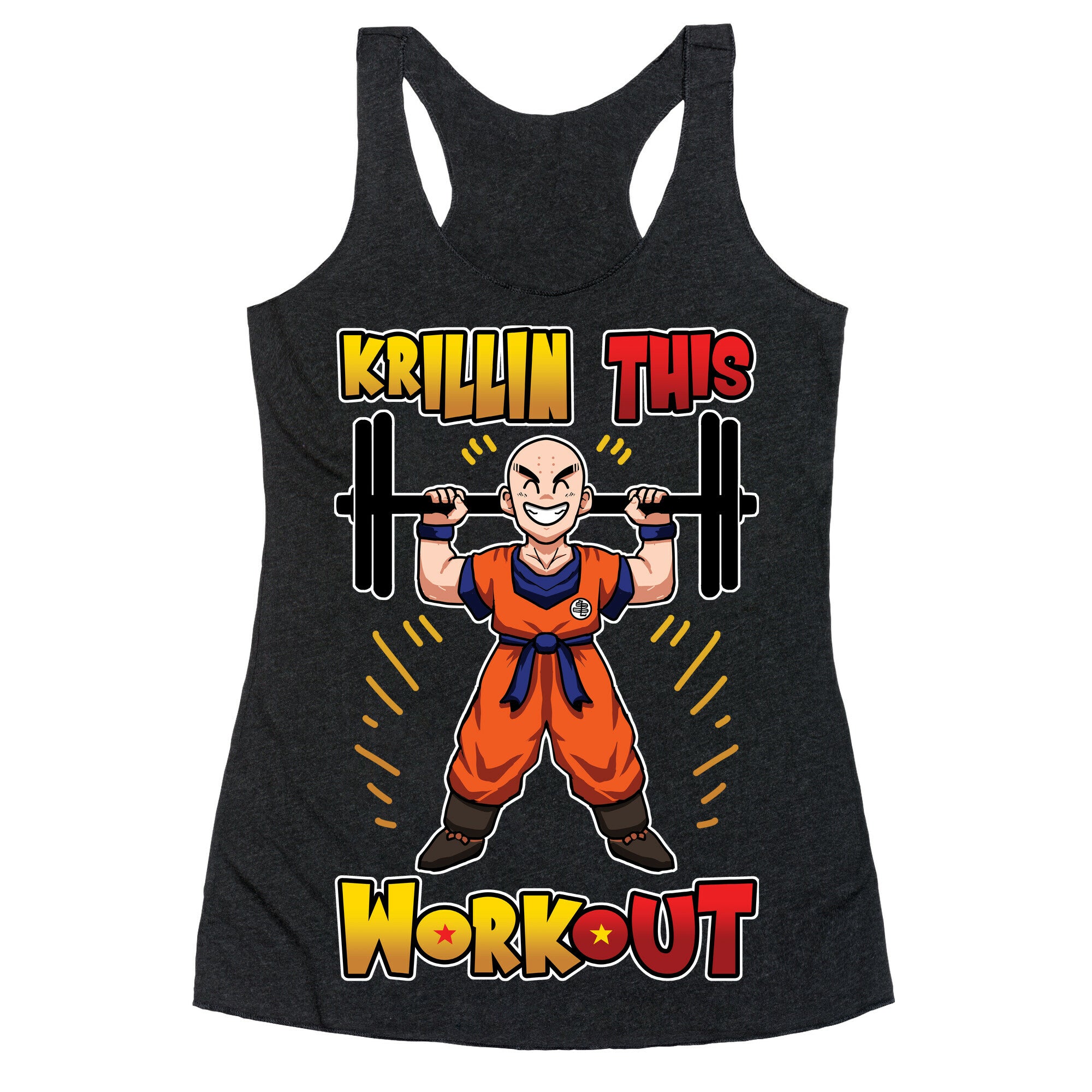 Krillin This Workout Racerback Tank