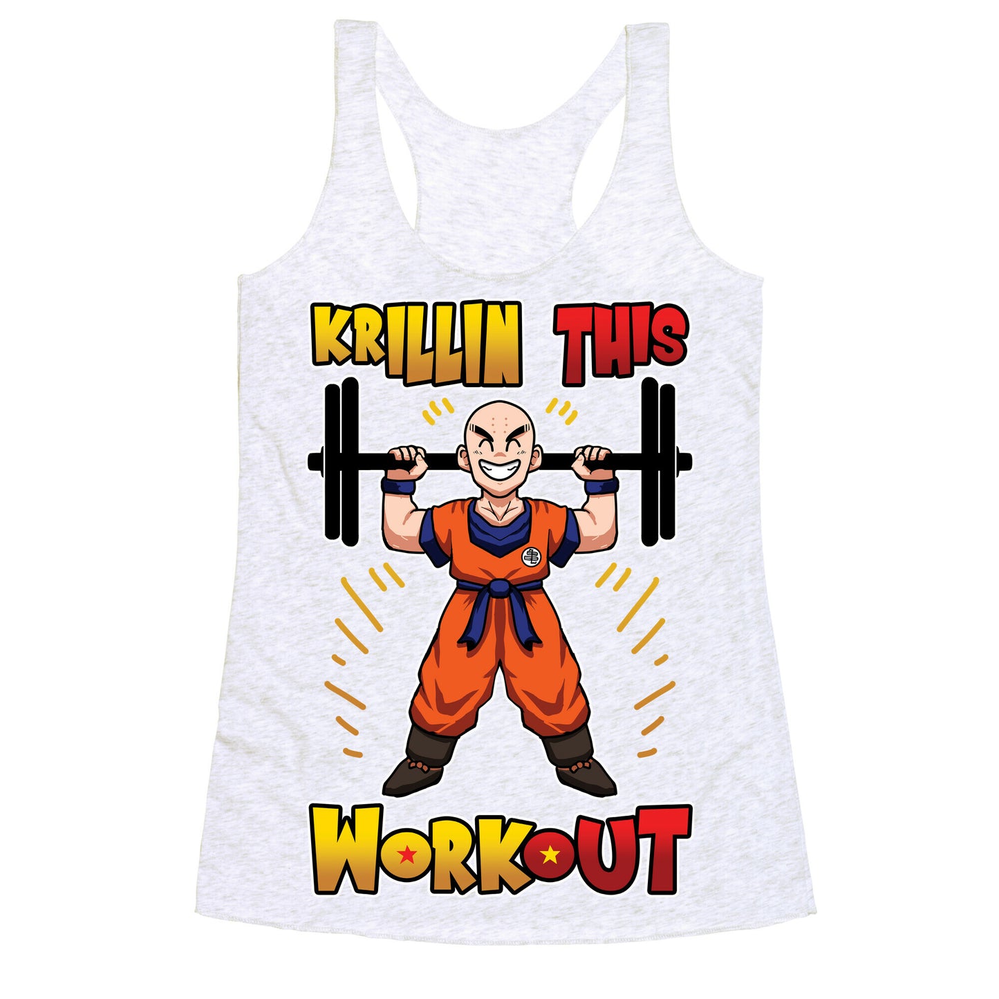 Krillin This Workout Racerback Tank