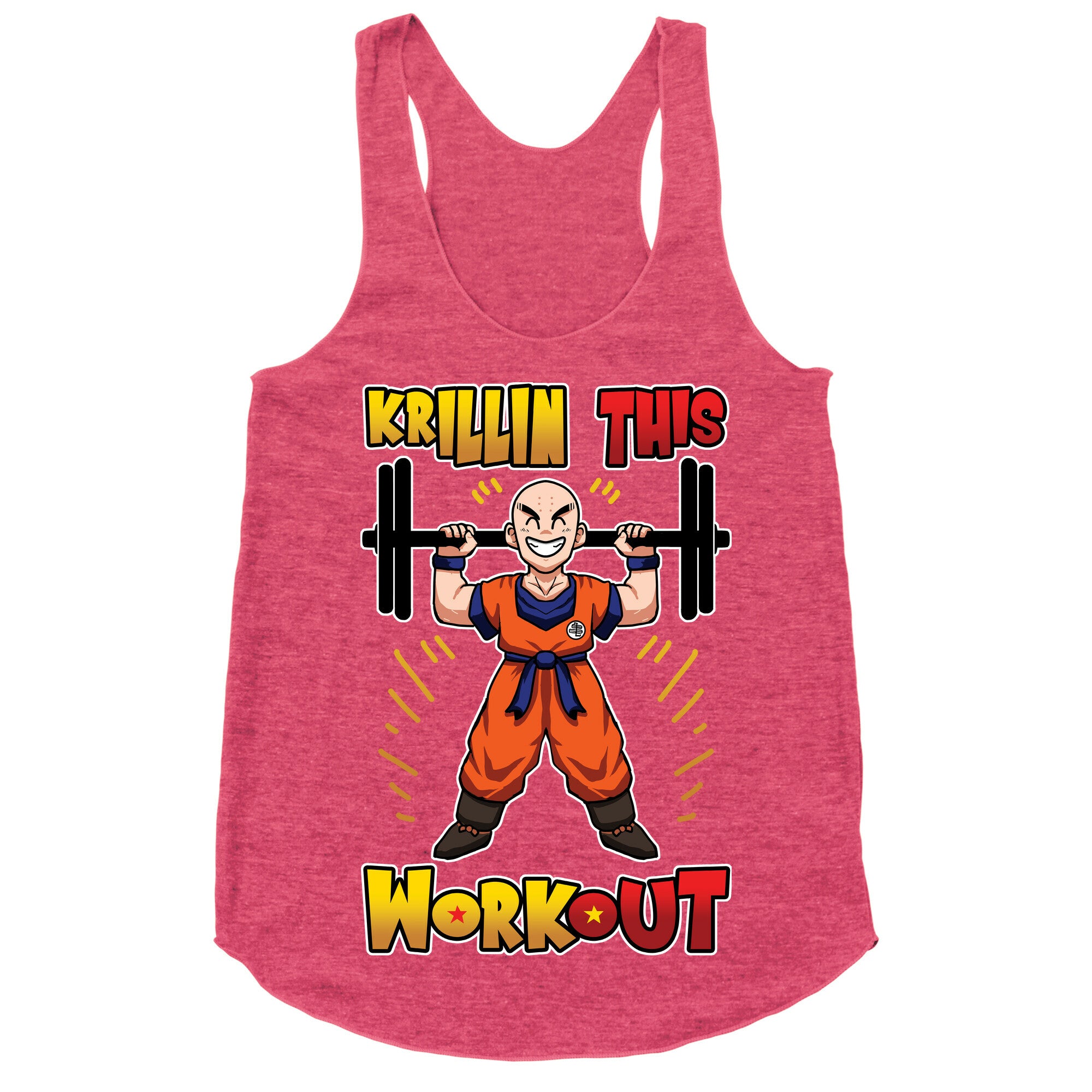 Krillin This Workout Racerback Tank