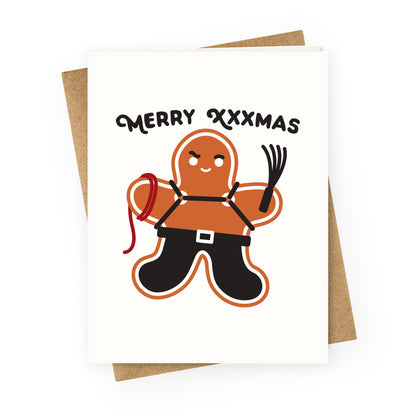 Merry XXXmas Gingerbread Greeting Card