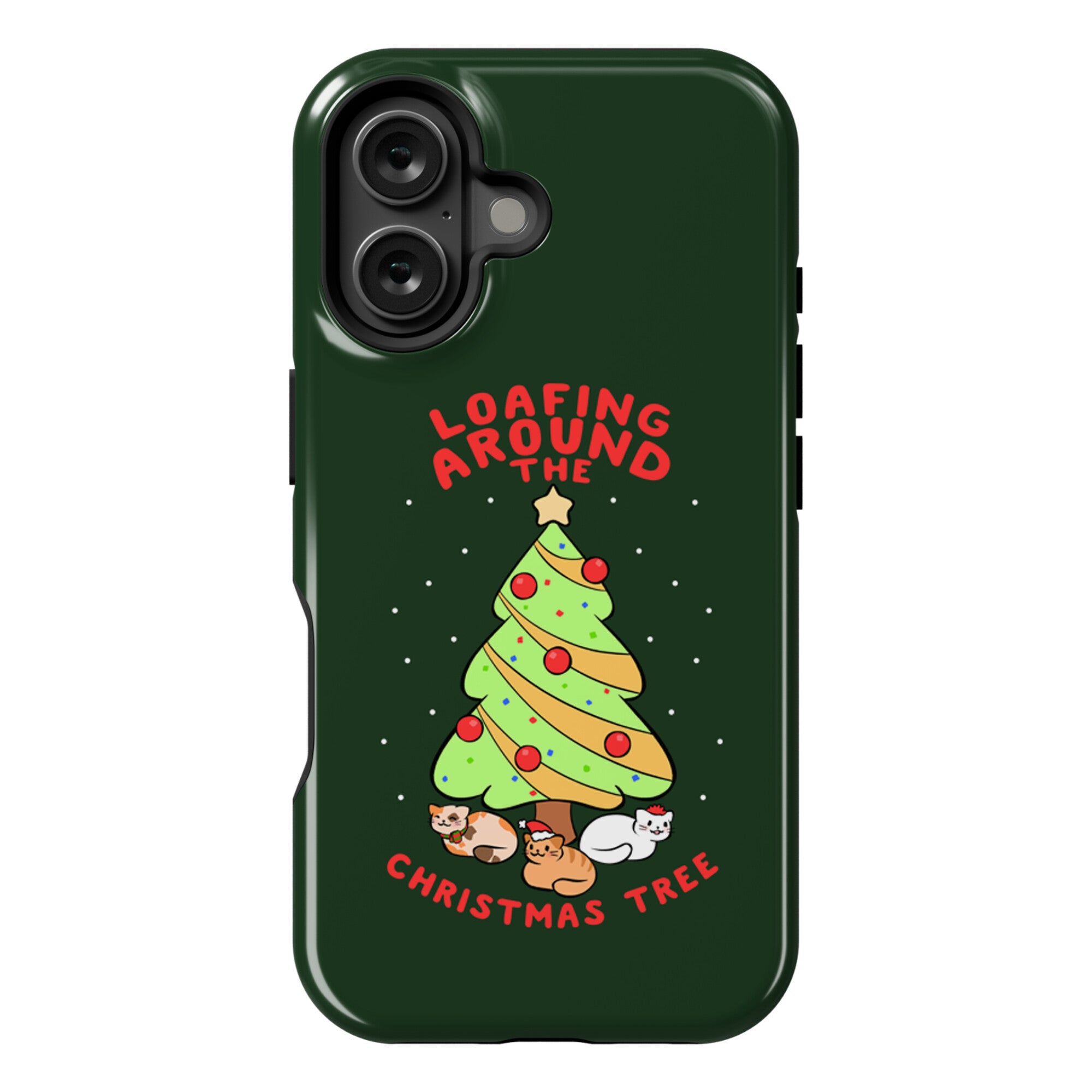 Loafing Around The Christmas Tree Phone Case