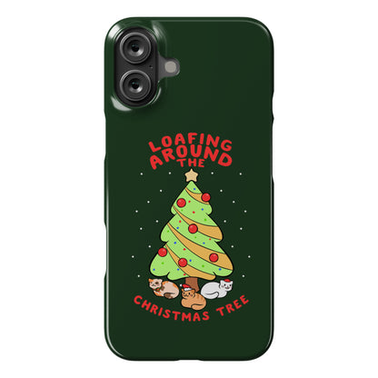 Loafing Around The Christmas Tree Phone Case