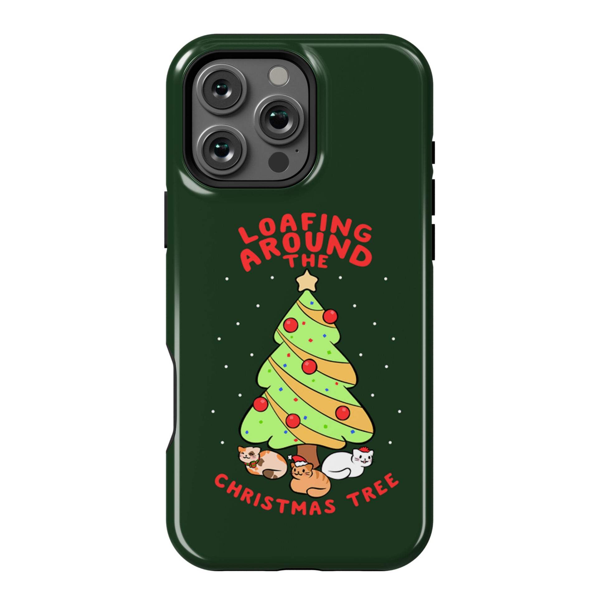 Loafing Around The Christmas Tree Phone Case