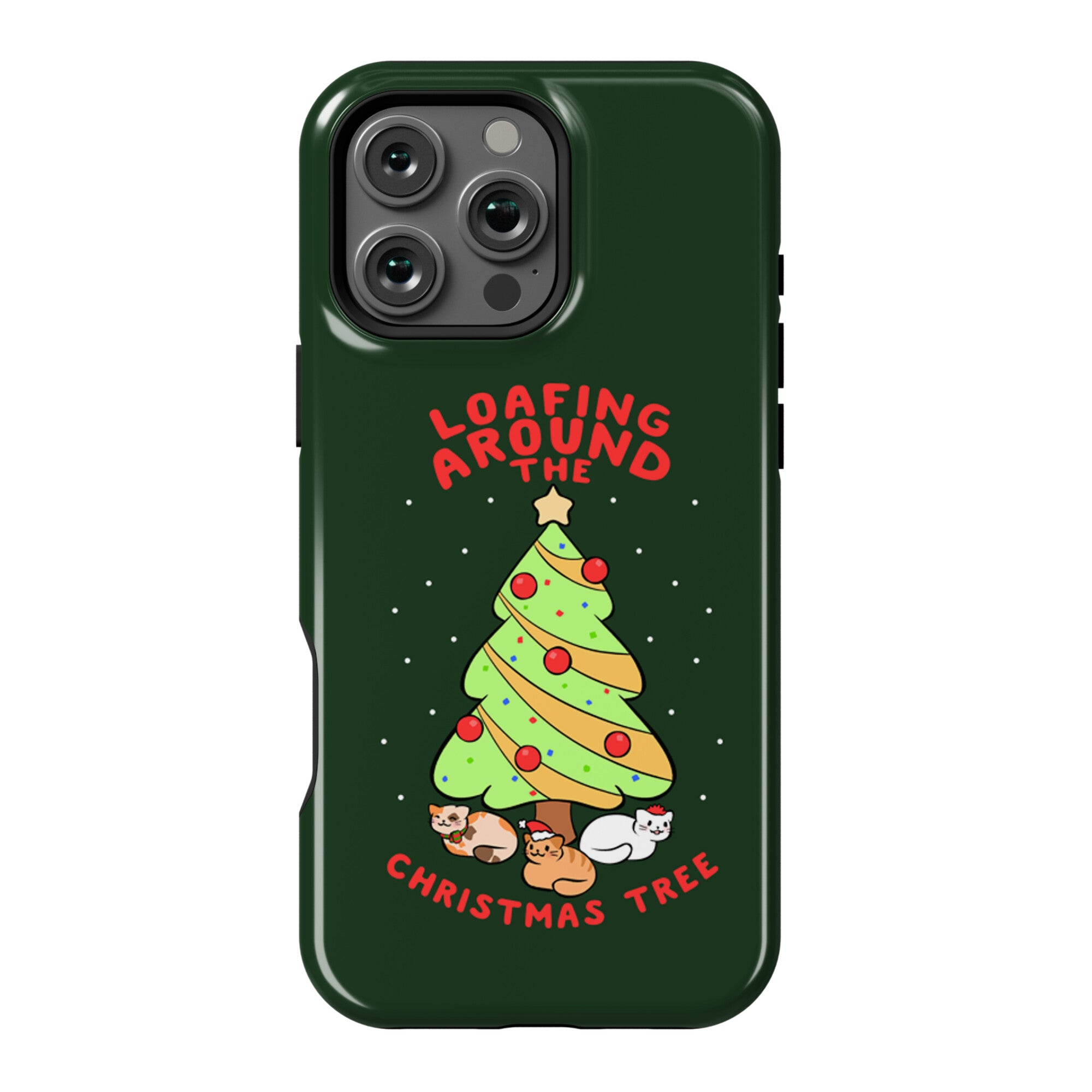 Loafing Around The Christmas Tree Phone Case