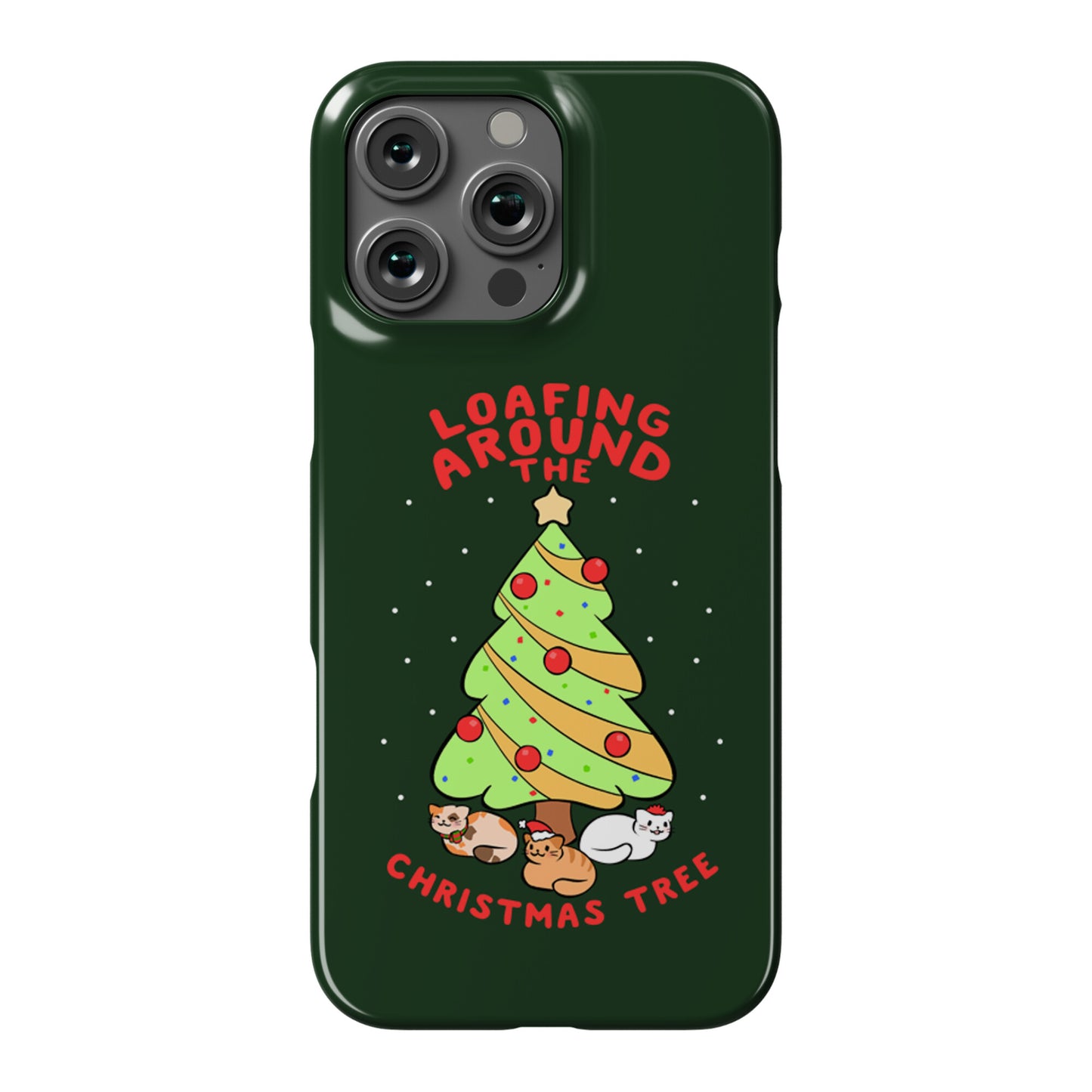 Loafing Around The Christmas Tree Phone Case
