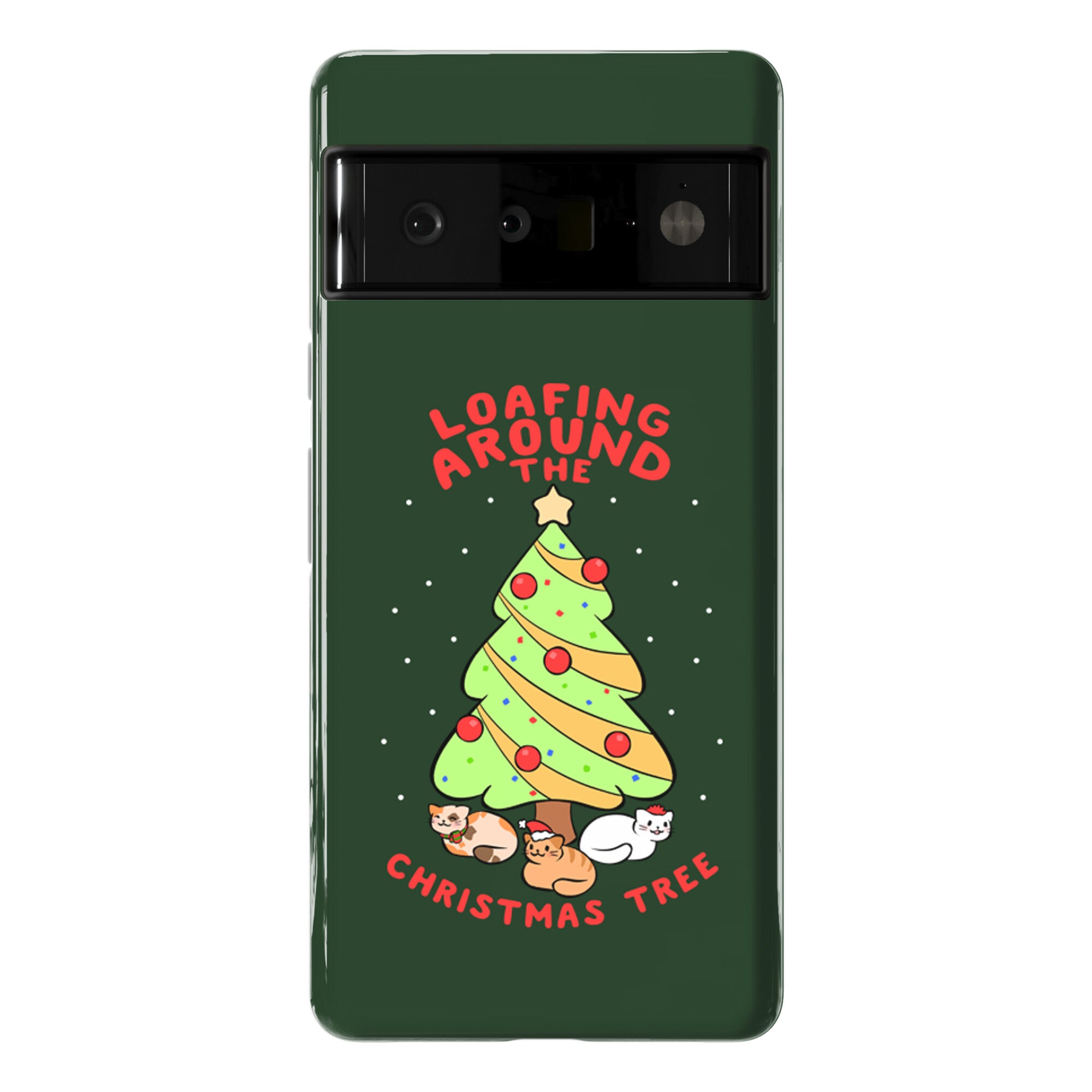 Loafing Around The Christmas Tree Phone Case