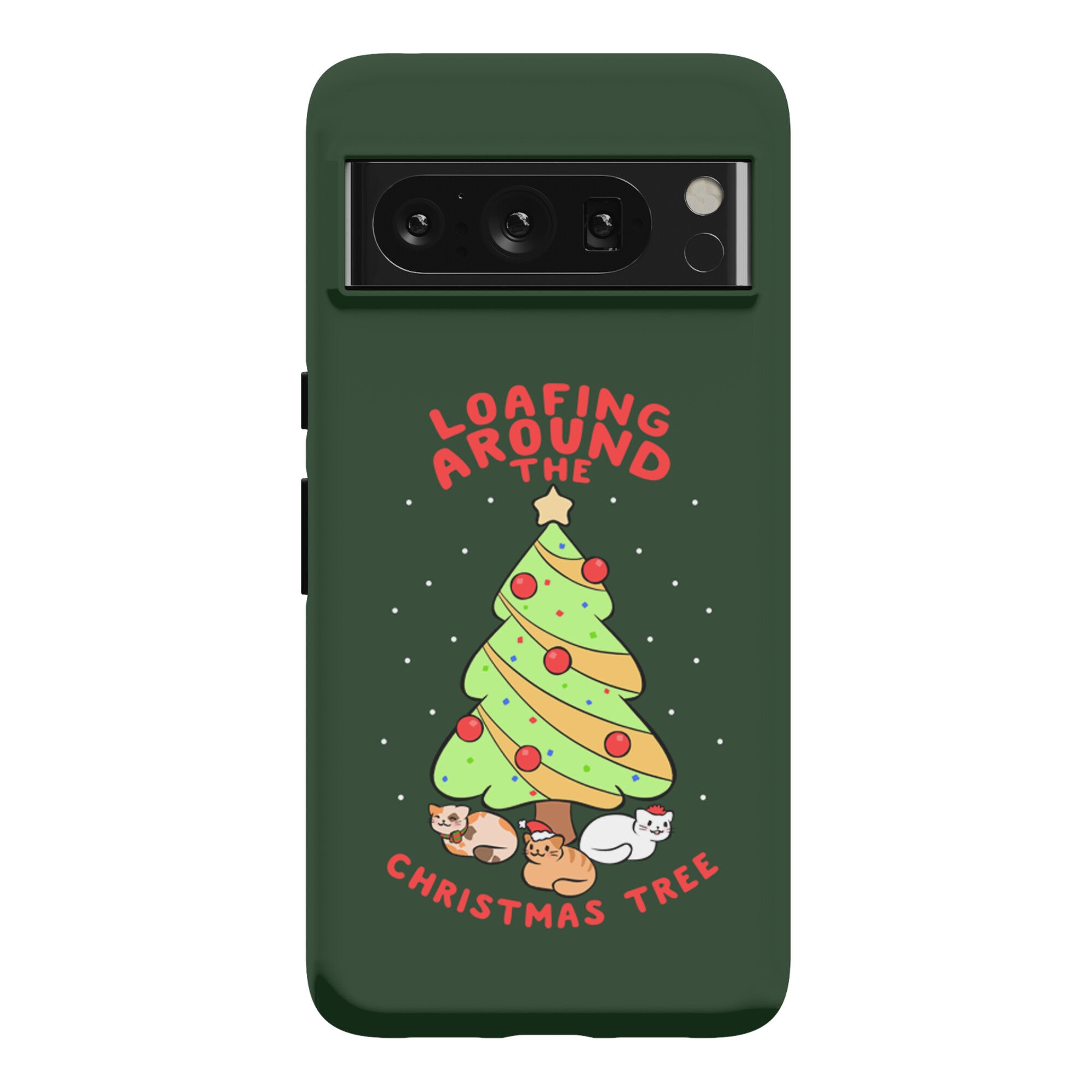 Loafing Around The Christmas Tree Phone Case