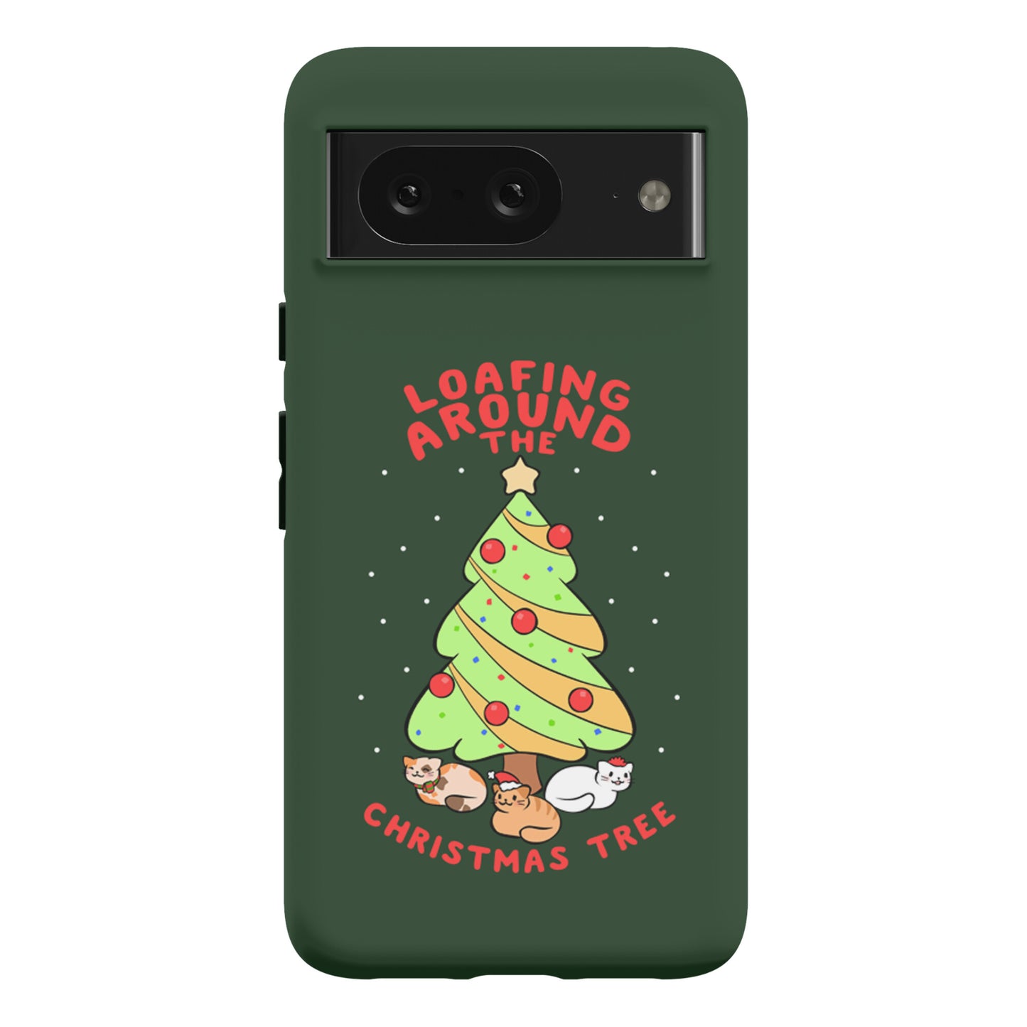 Loafing Around The Christmas Tree Phone Case