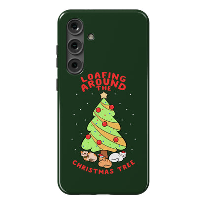 Loafing Around The Christmas Tree Phone Case