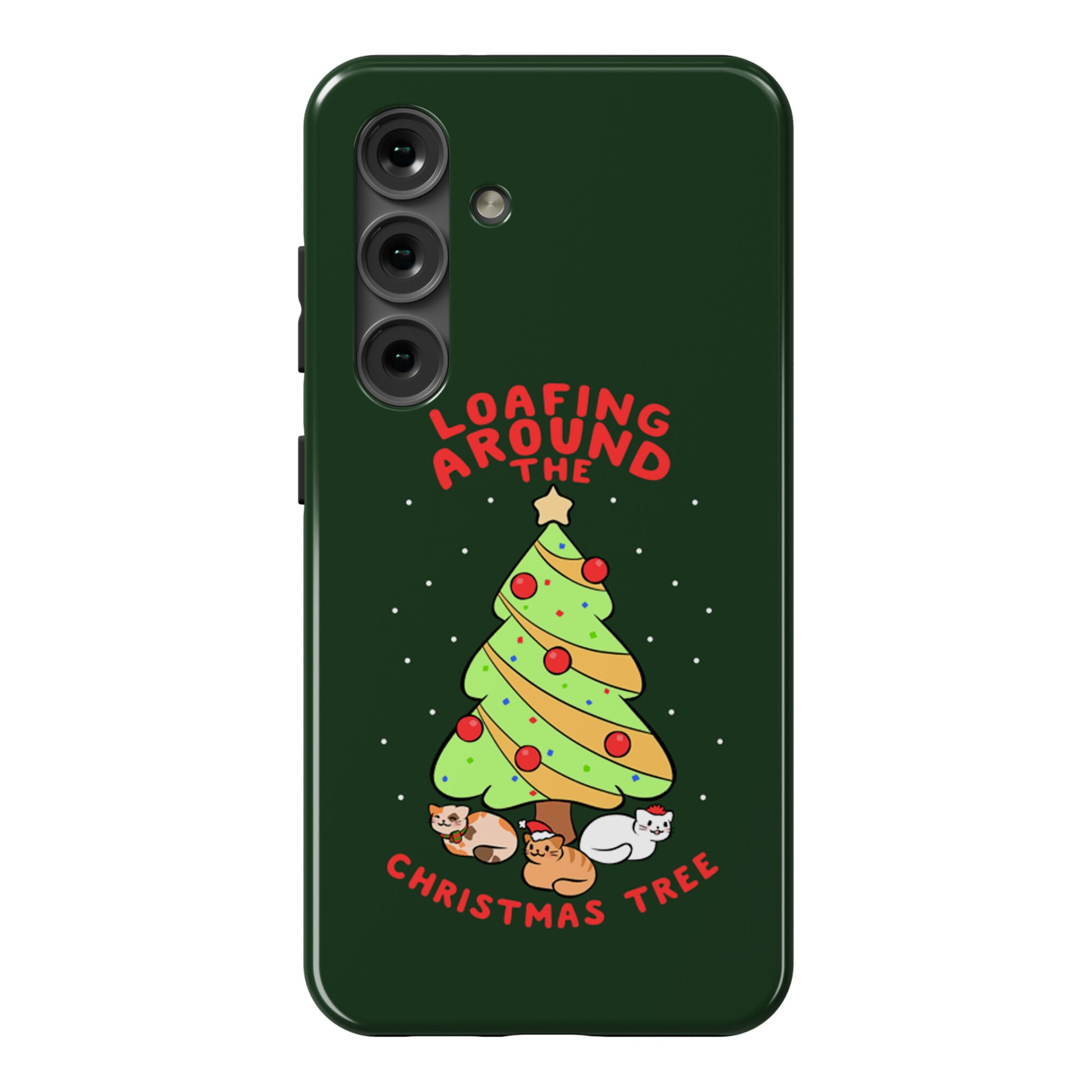 Loafing Around The Christmas Tree Phone Case