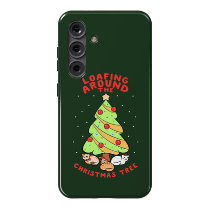 Loafing Around The Christmas Tree Phone Case