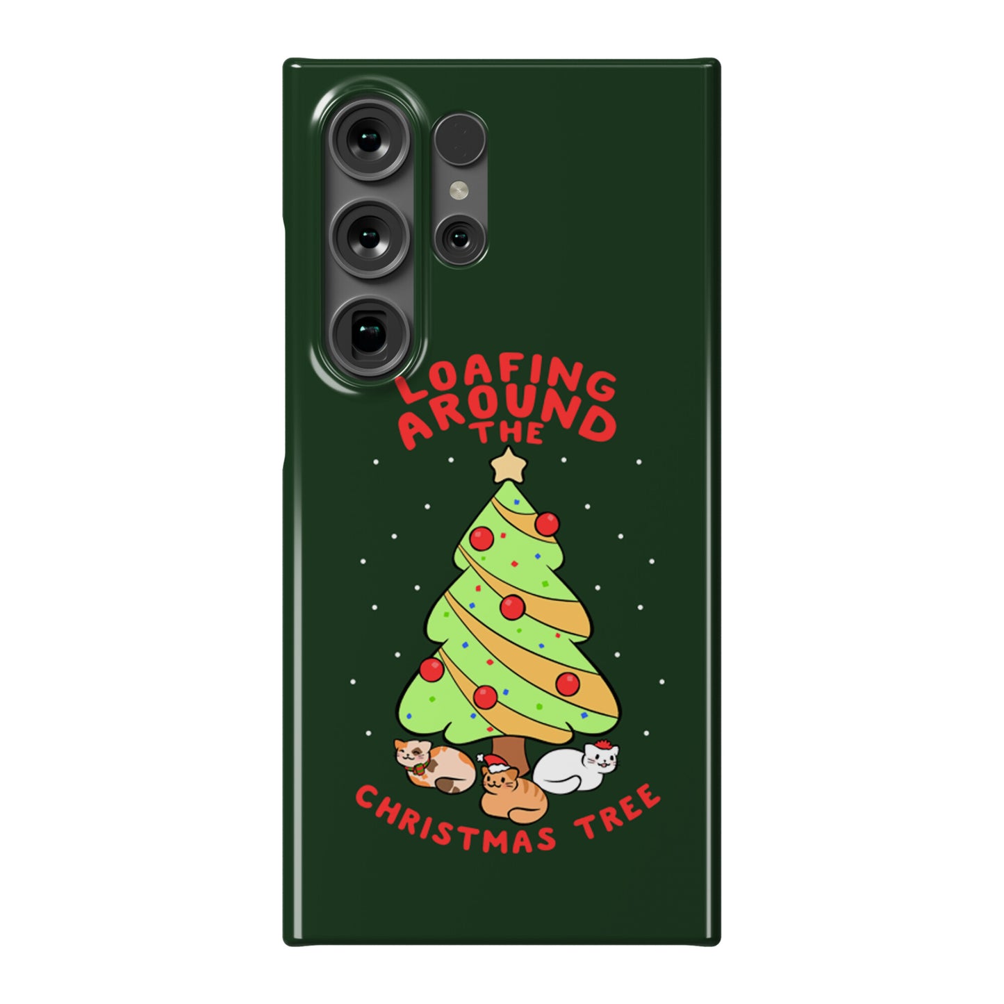 Loafing Around The Christmas Tree Phone Case