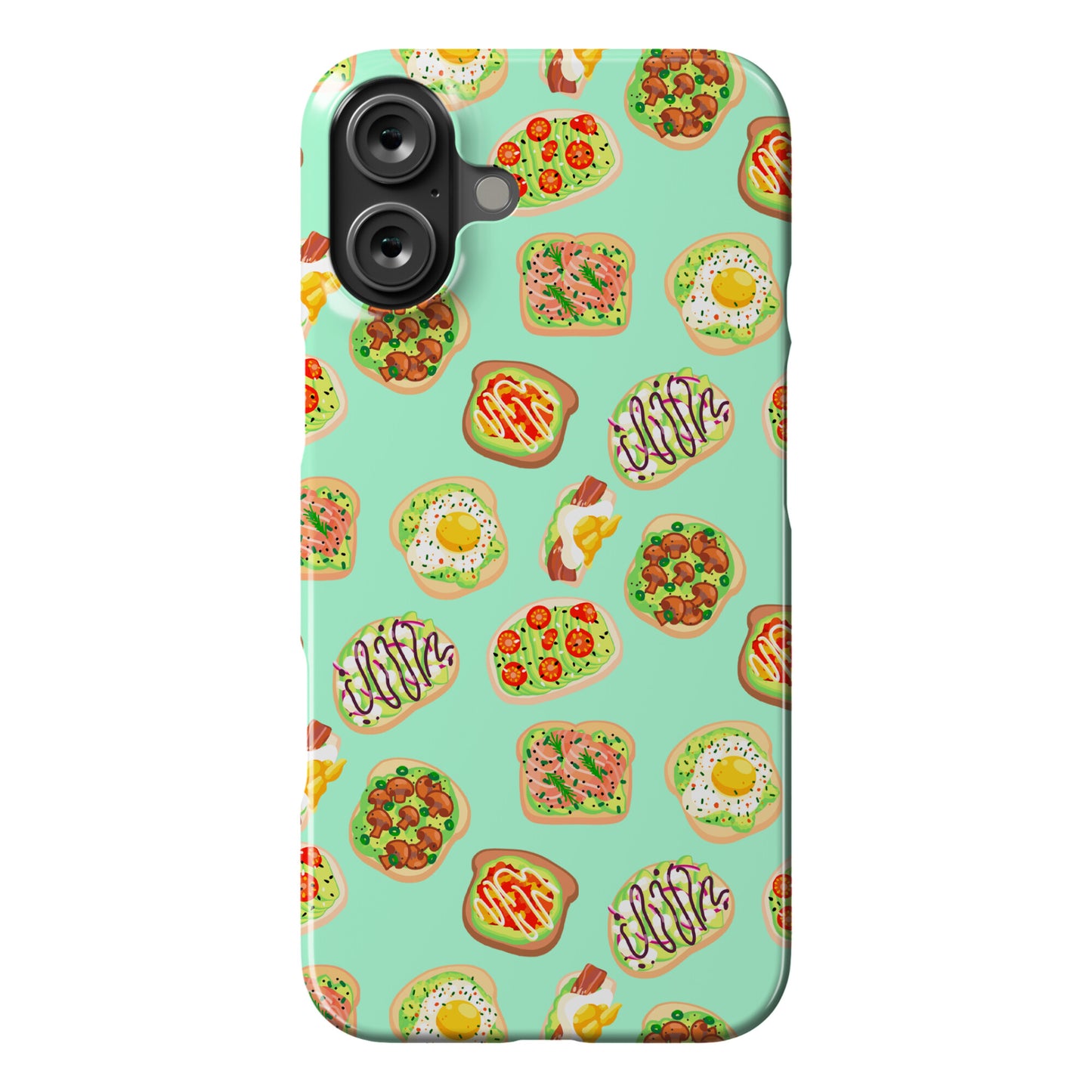 Avocado Toast Pattern Phone Case