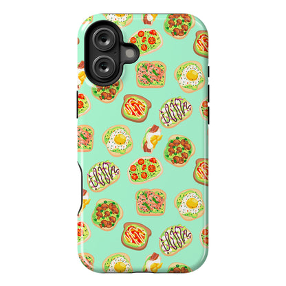 Avocado Toast Pattern Phone Case