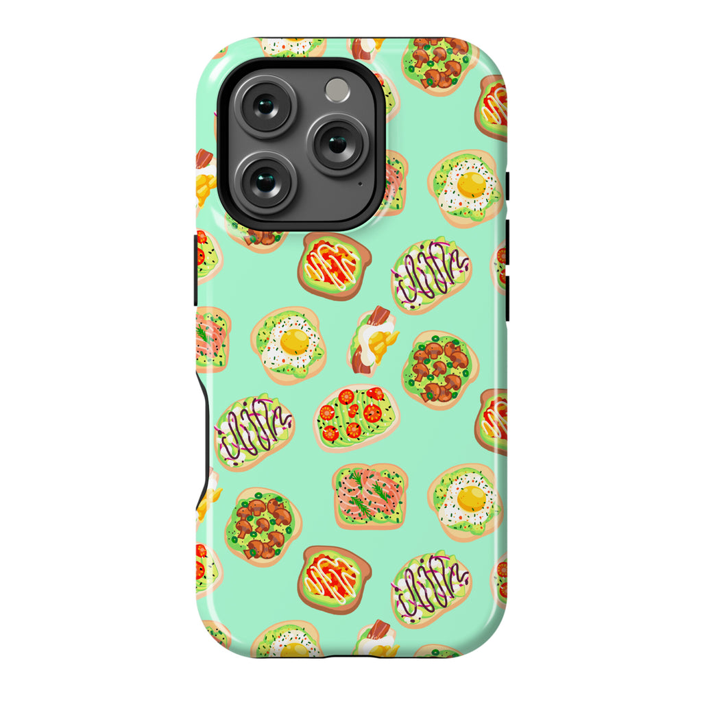 Avocado Toast Pattern Phone Case