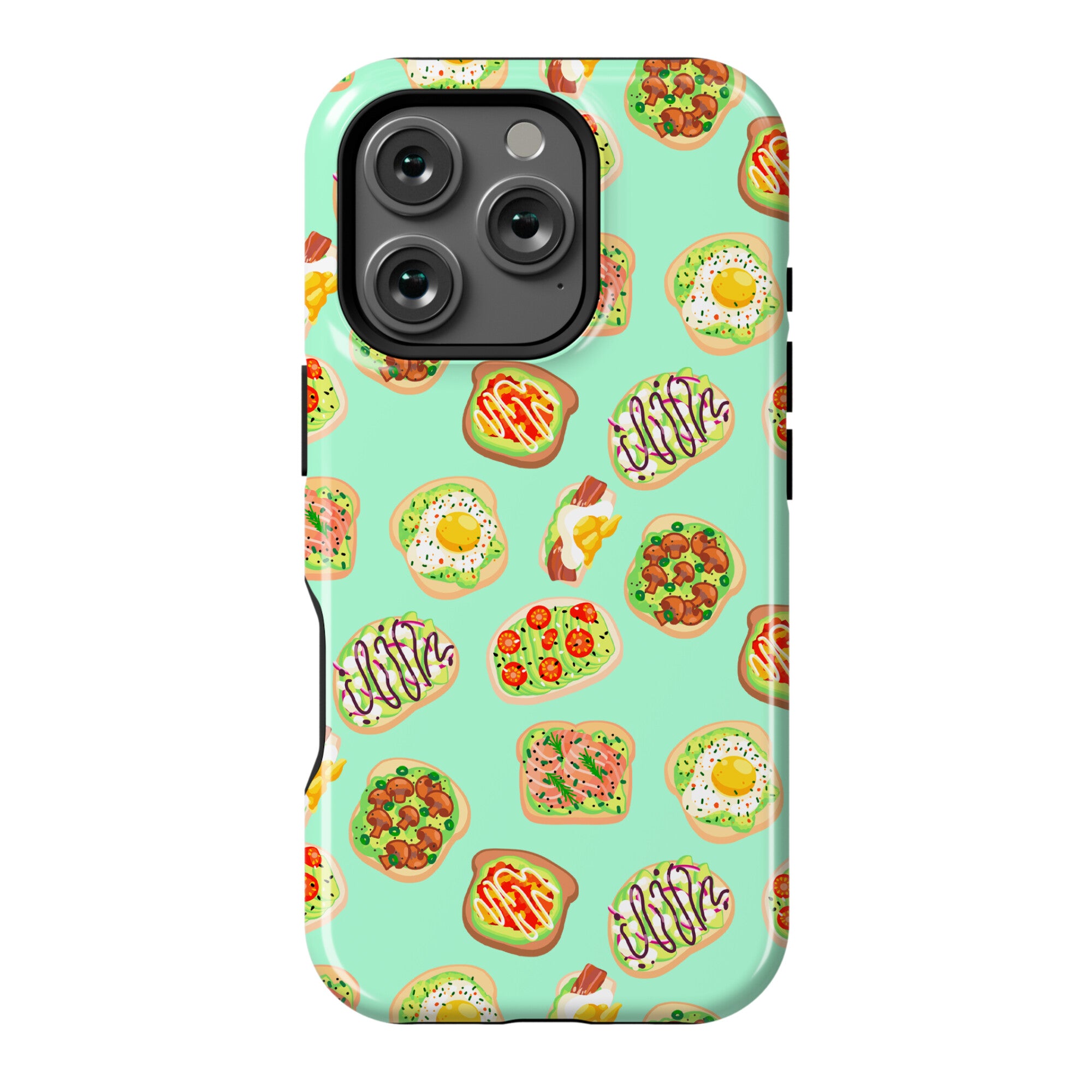 Avocado Toast Pattern Phone Case