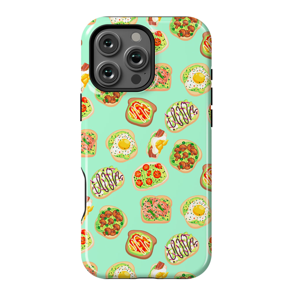 Avocado Toast Pattern Phone Case