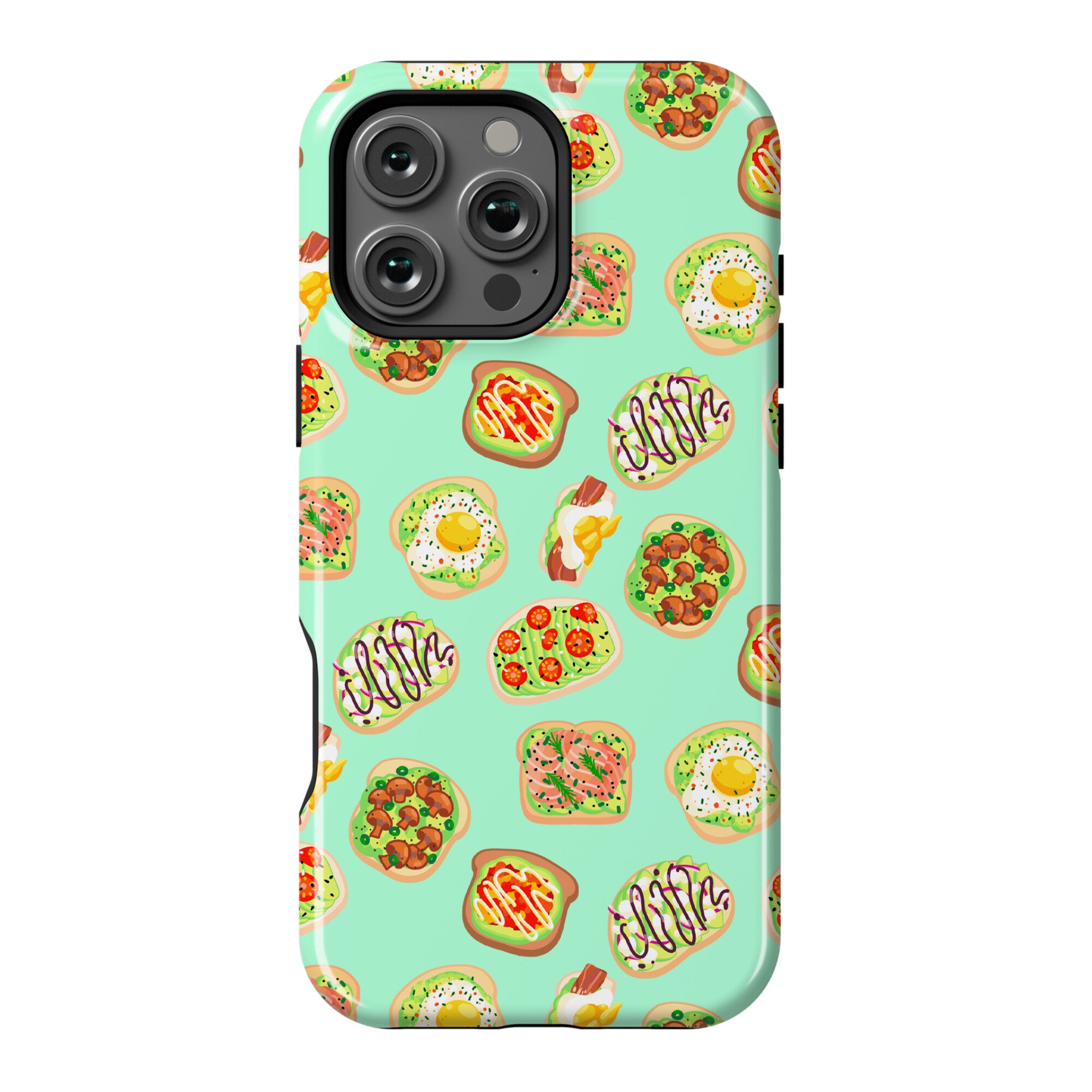 Avocado Toast Pattern Phone Case