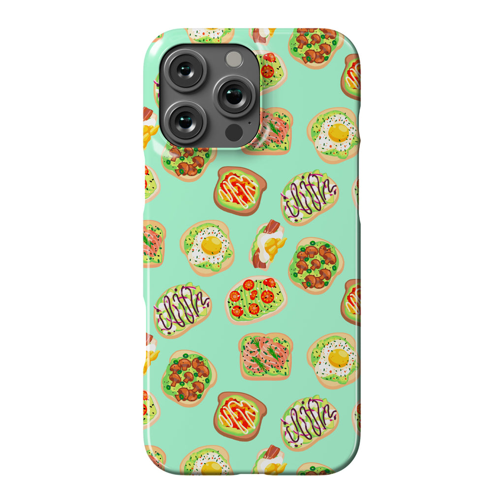 Avocado Toast Pattern Phone Case