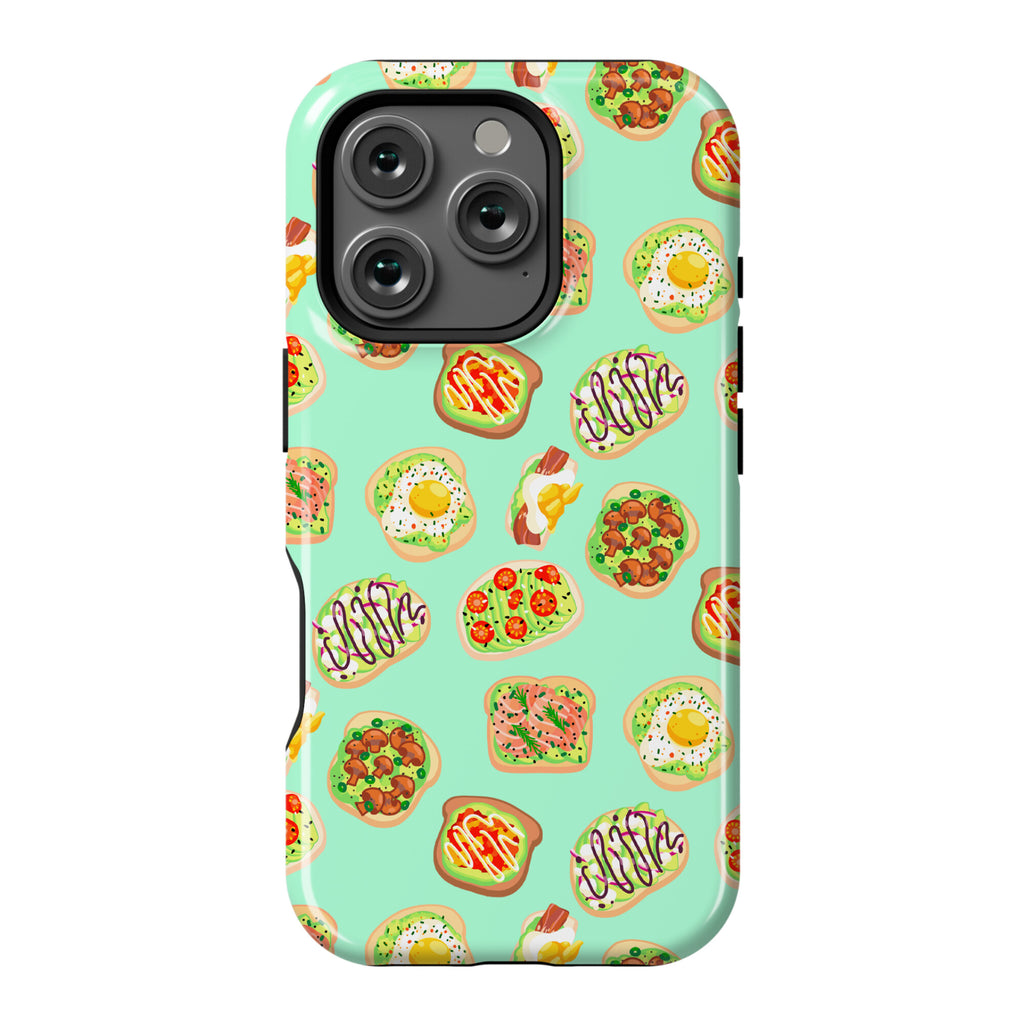 Avocado Toast Pattern Phone Case