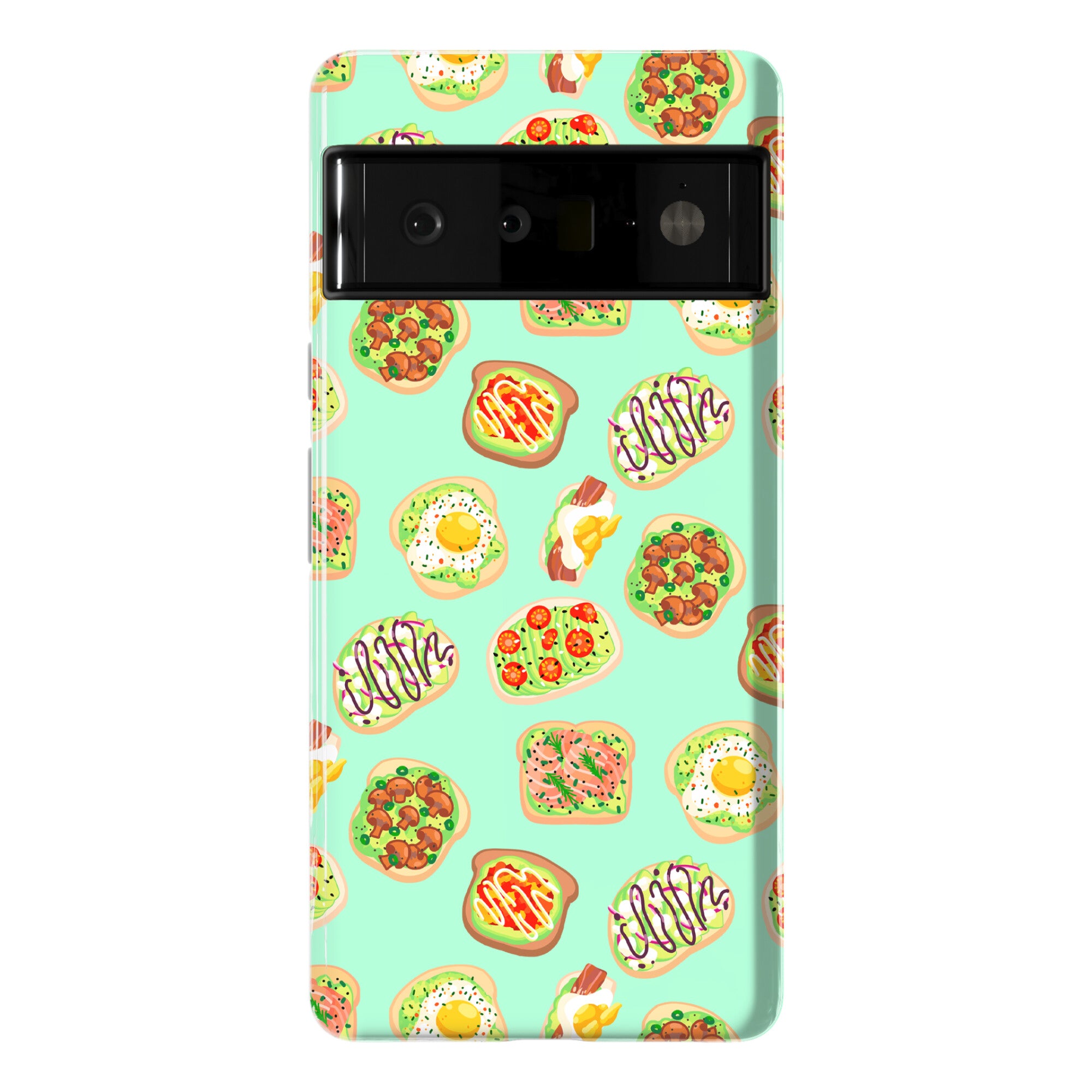 Avocado Toast Pattern Phone Case