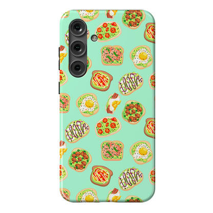 Avocado Toast Pattern Phone Case