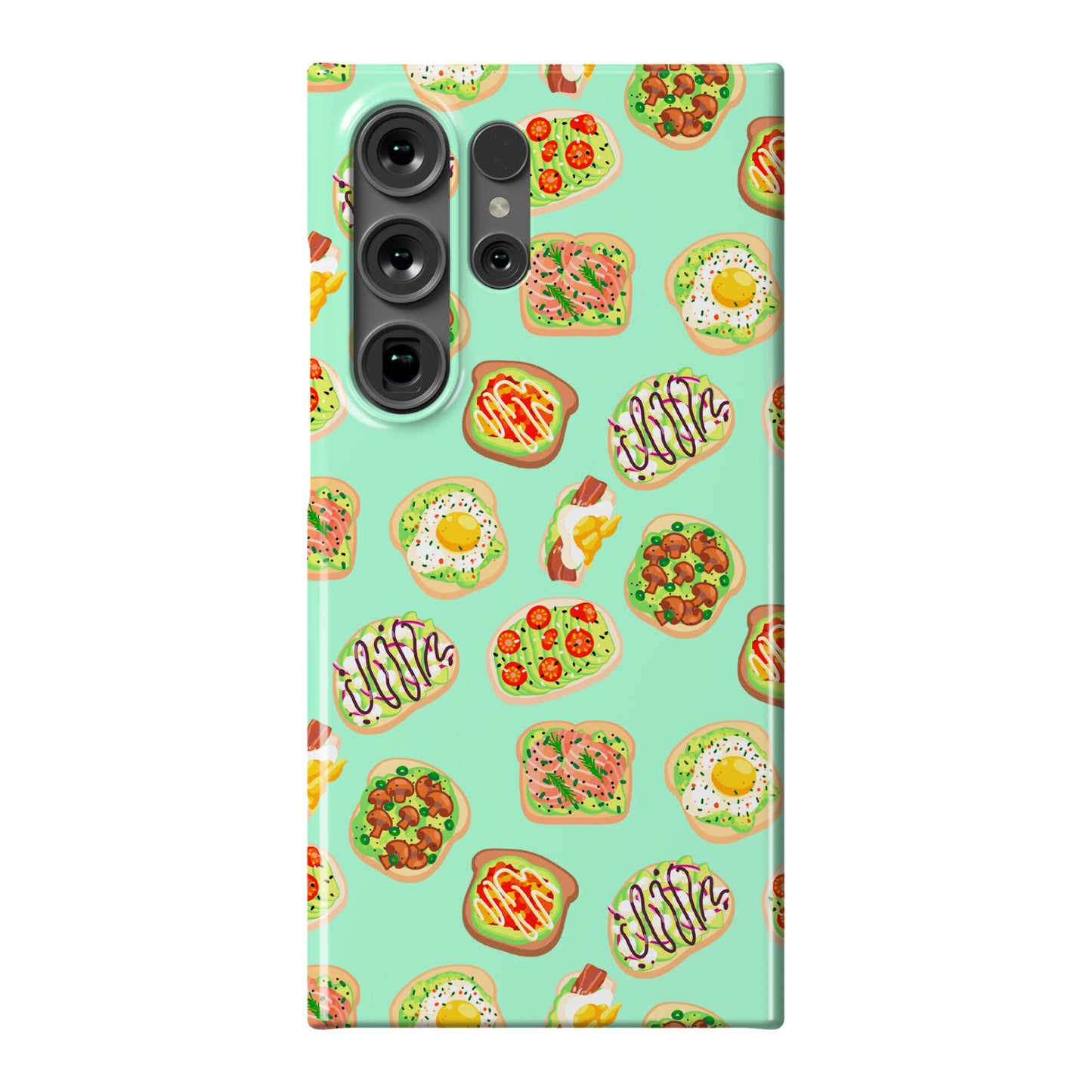 Avocado Toast Pattern Phone Case