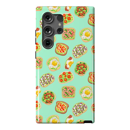 Avocado Toast Pattern Phone Case