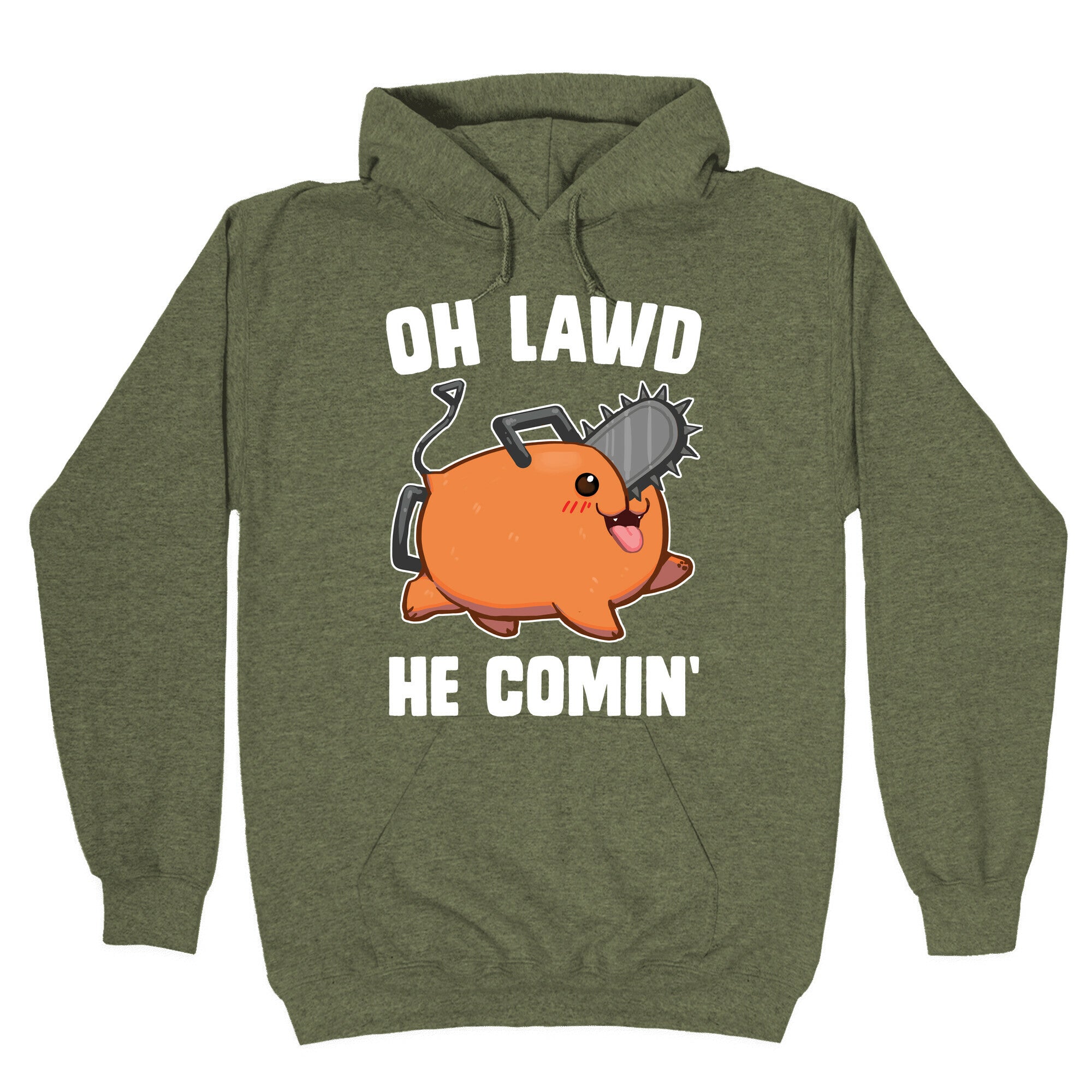 Oh Lawd He Comin' Pochita Hoodie
