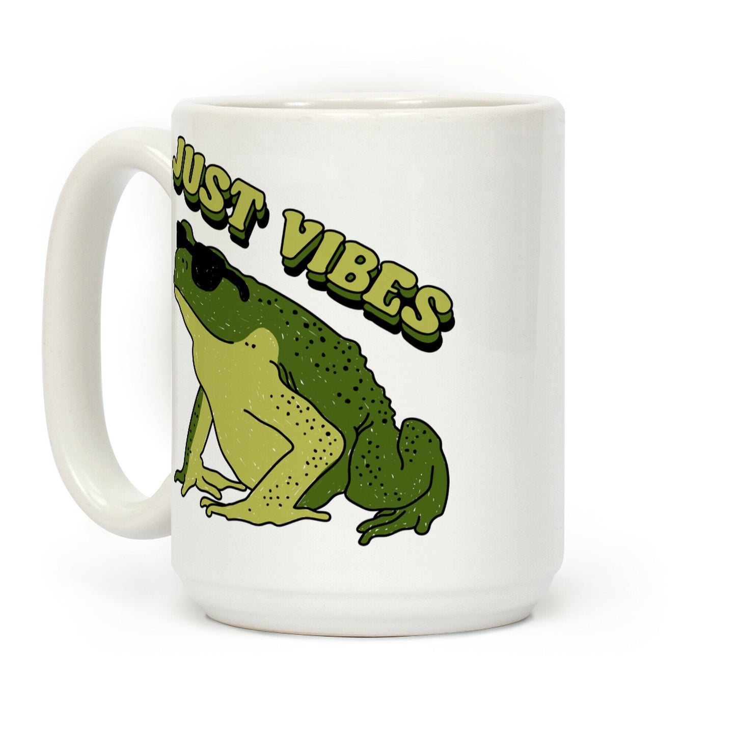 Just Vibes Frog Coffee Mug