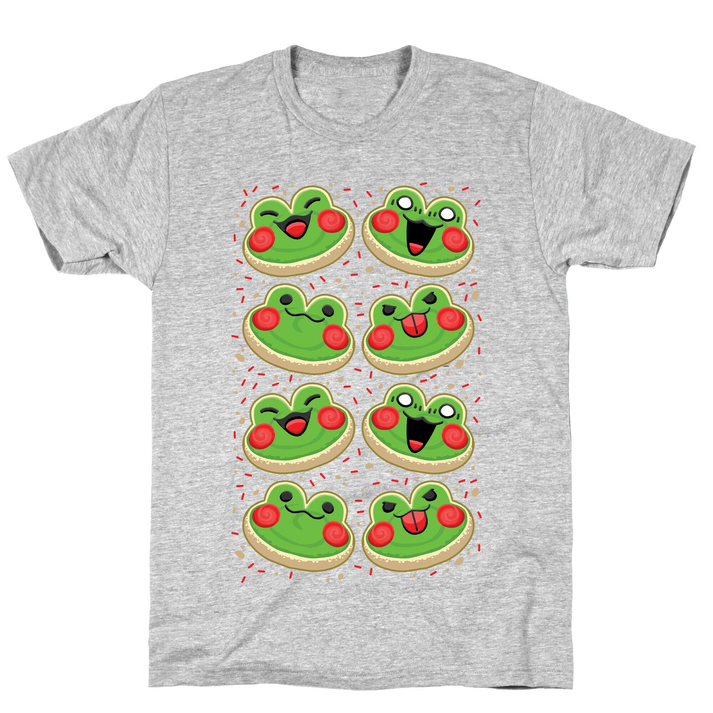 Sugar Cookie Frogs Pattern T-Shirt