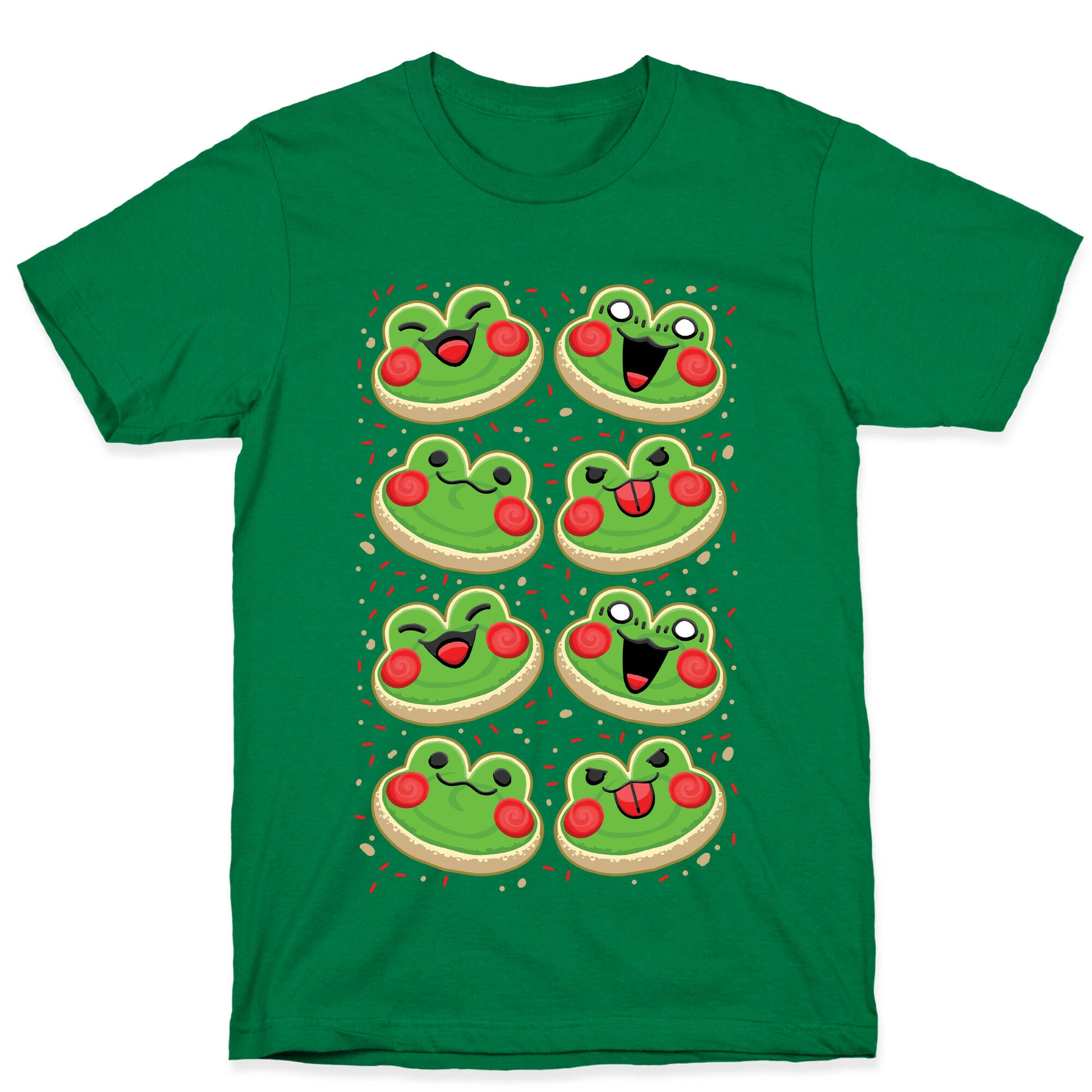 Sugar Cookie Frogs Pattern T-Shirt