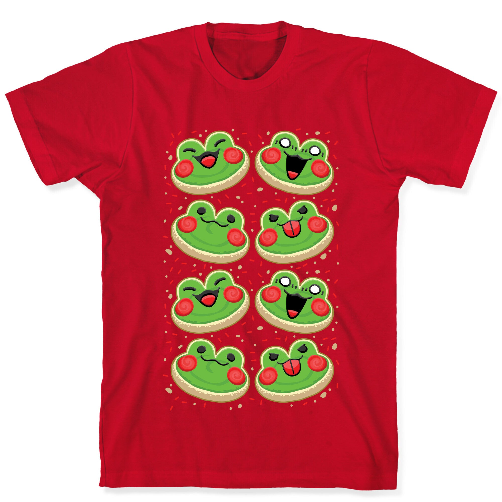 Sugar Cookie Frogs Pattern T-Shirt