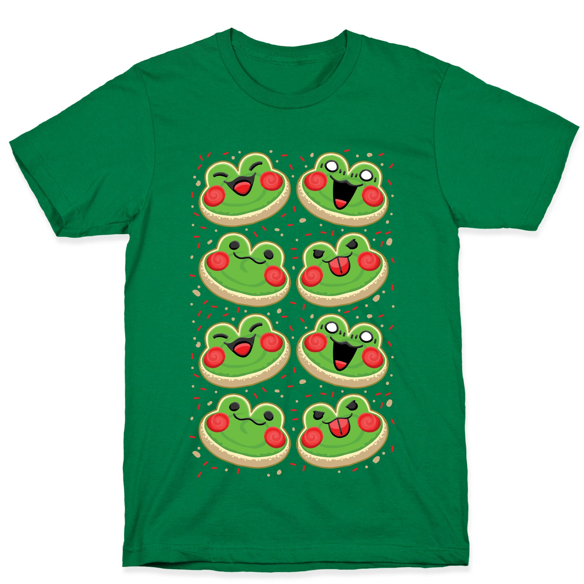 Sugar Cookie Frogs Pattern T-Shirt