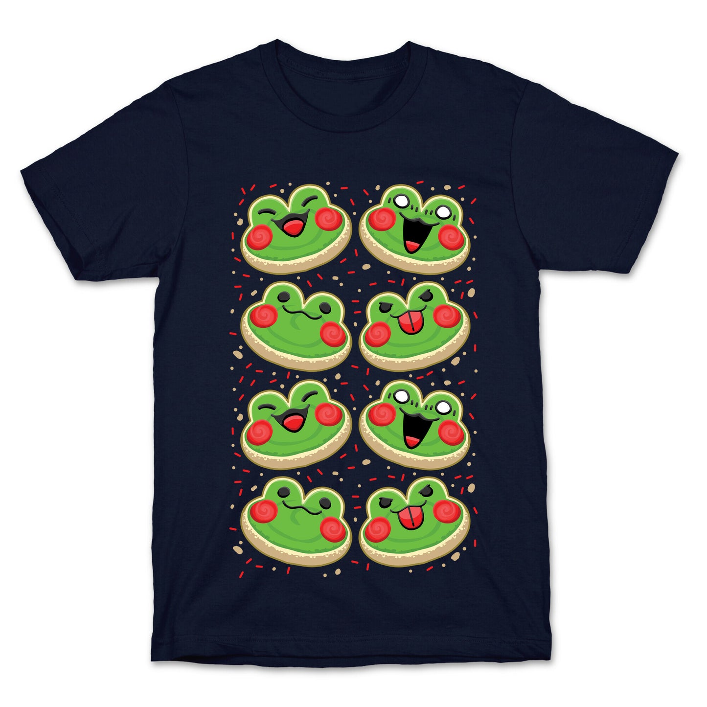 Sugar Cookie Frogs Pattern T-Shirt