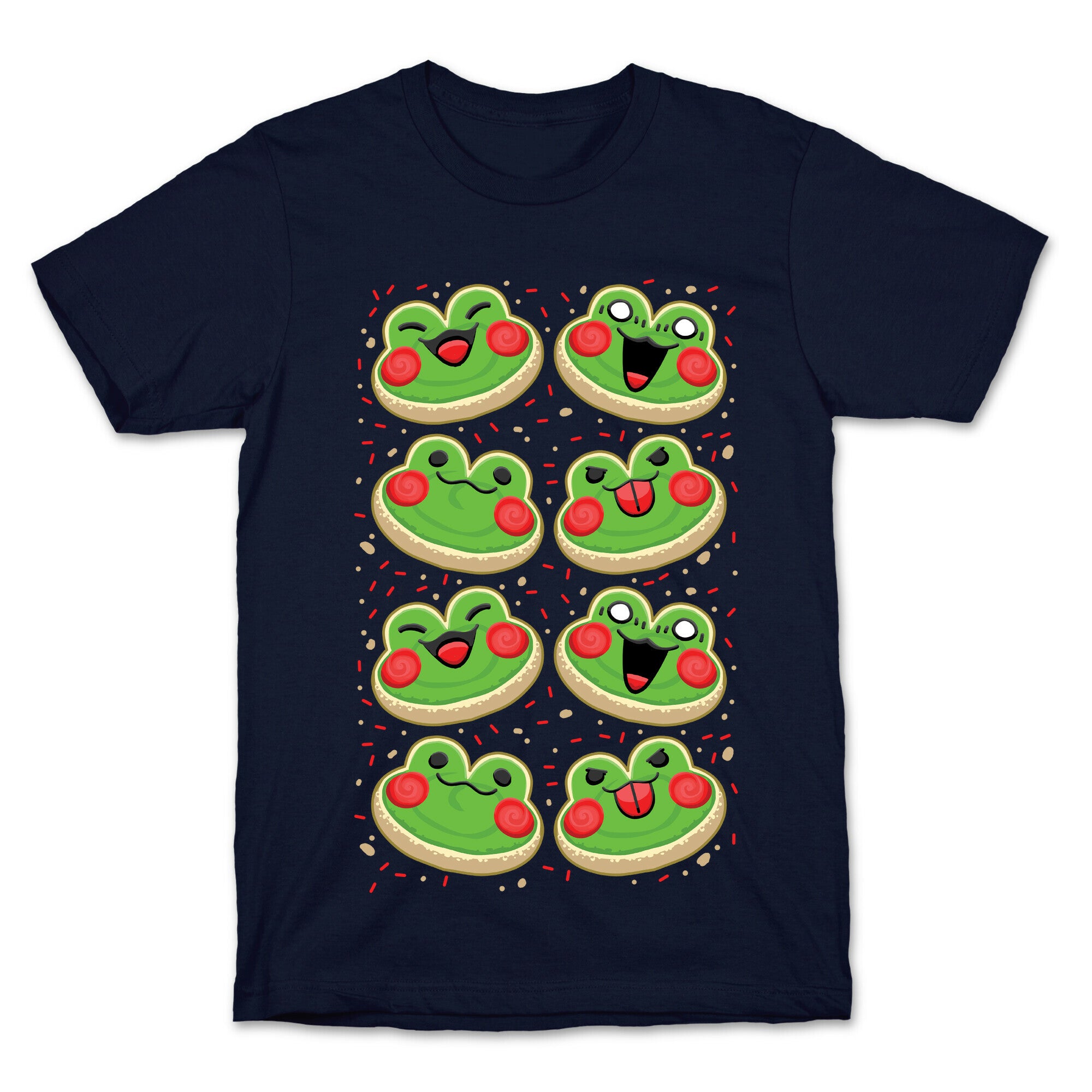 Sugar Cookie Frogs Pattern T-Shirt