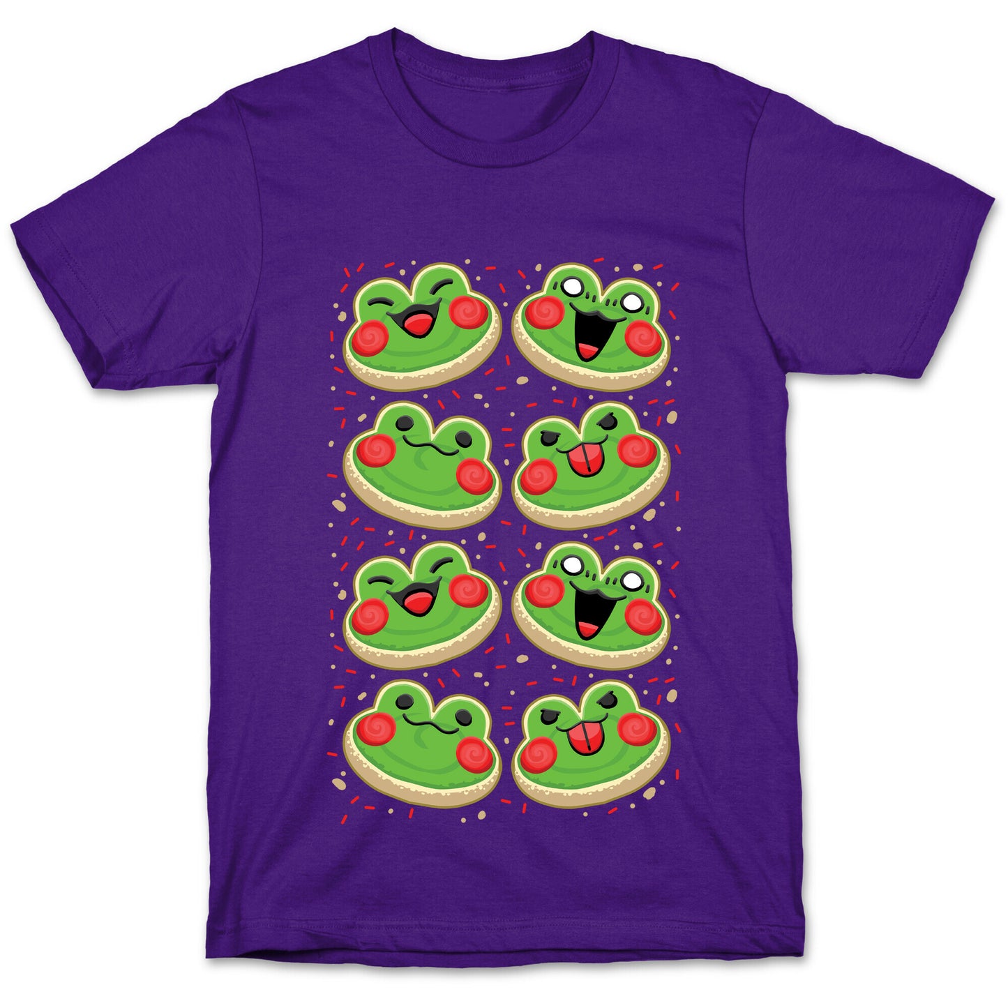 Sugar Cookie Frogs Pattern T-Shirt
