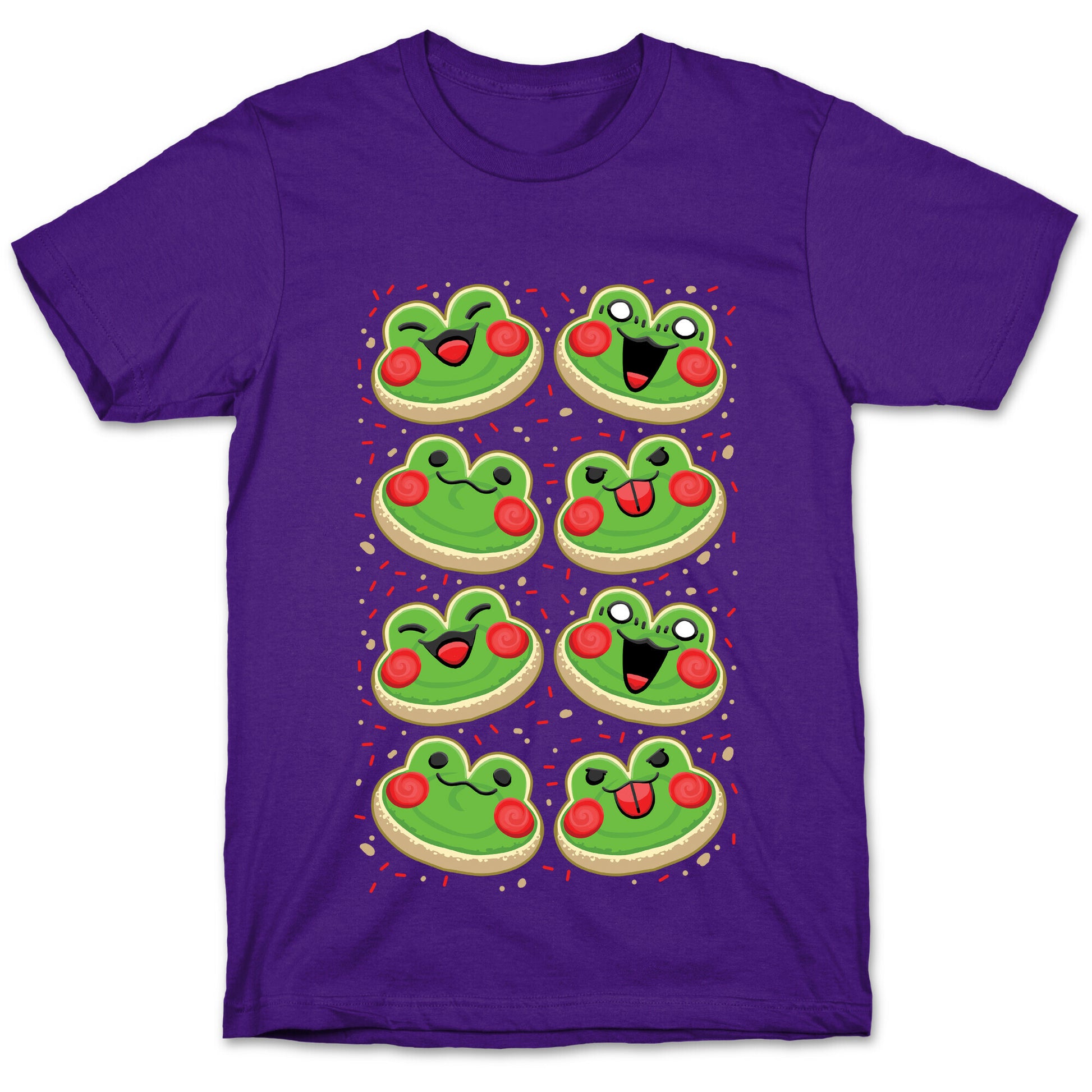 Sugar Cookie Frogs Pattern T-Shirt