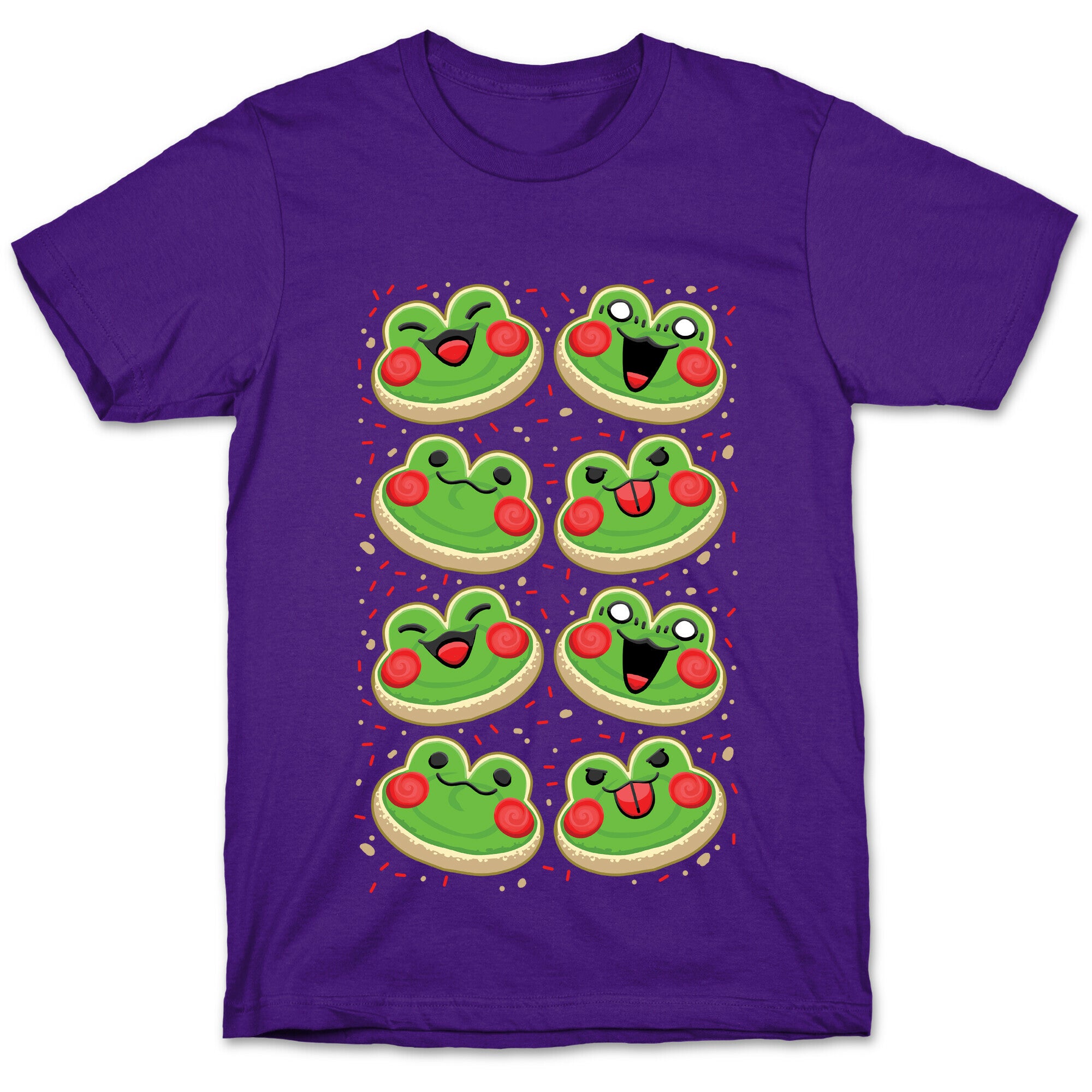 Sugar Cookie Frogs Pattern T-Shirt