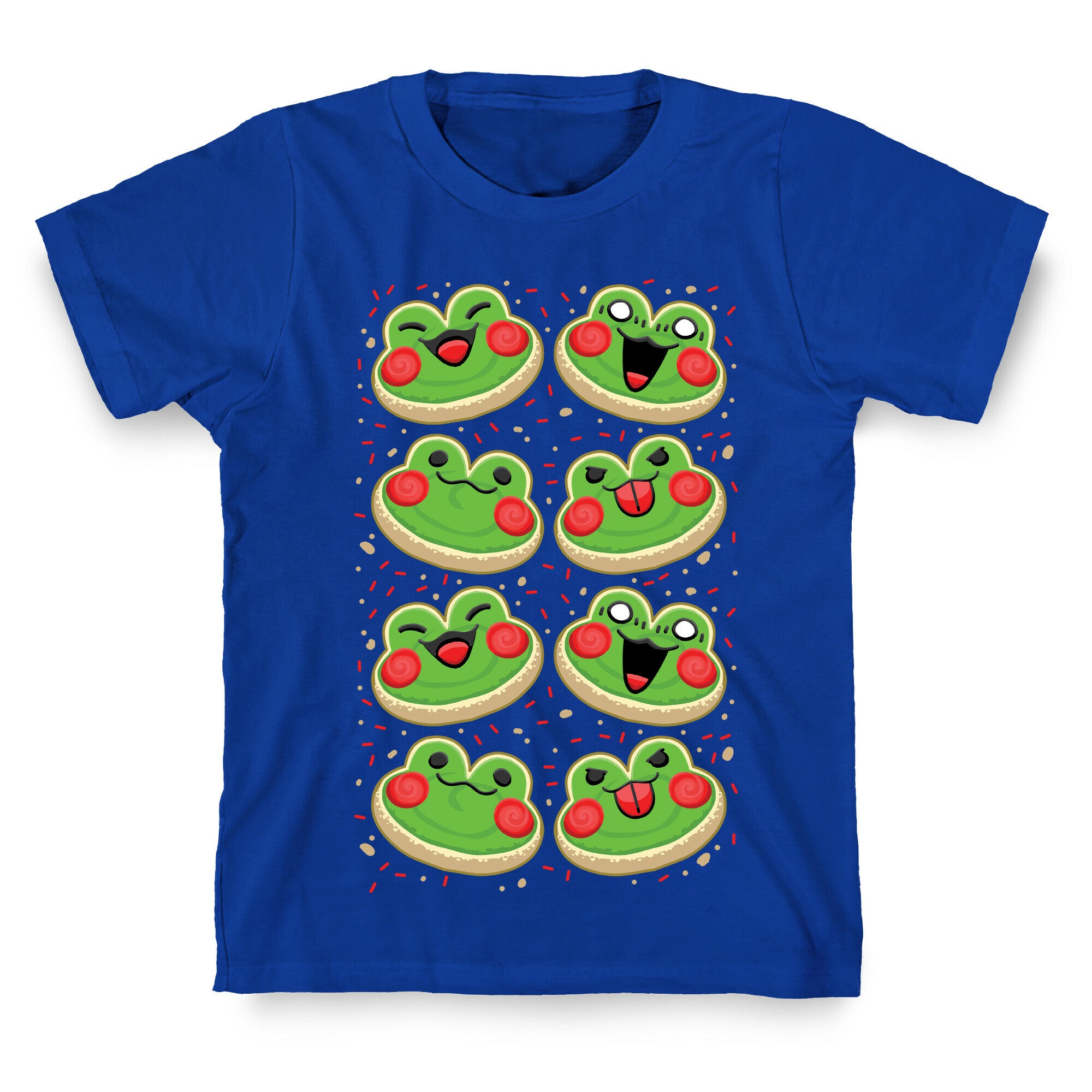 Sugar Cookie Frogs Pattern T-Shirt