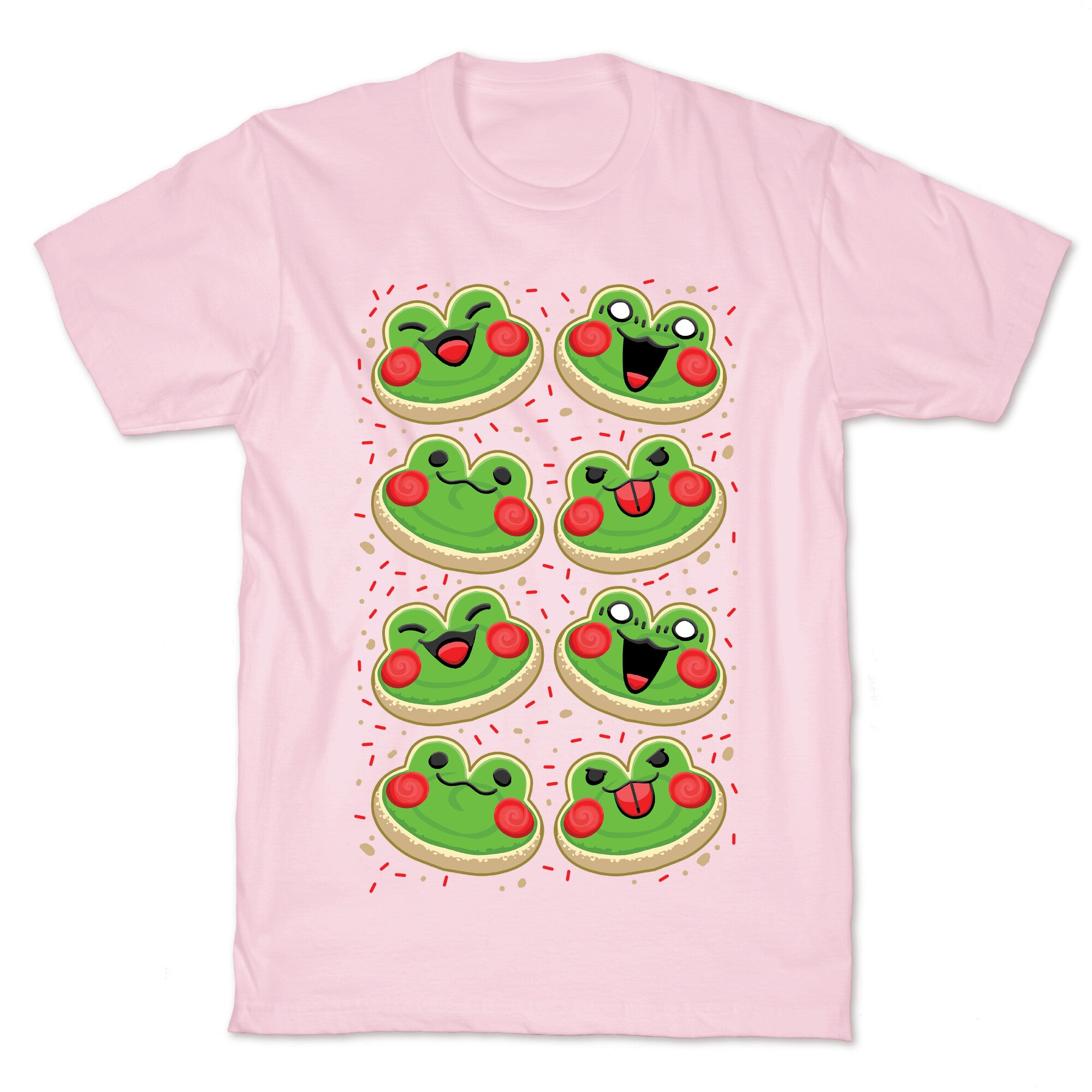 Sugar Cookie Frogs Pattern T-Shirt