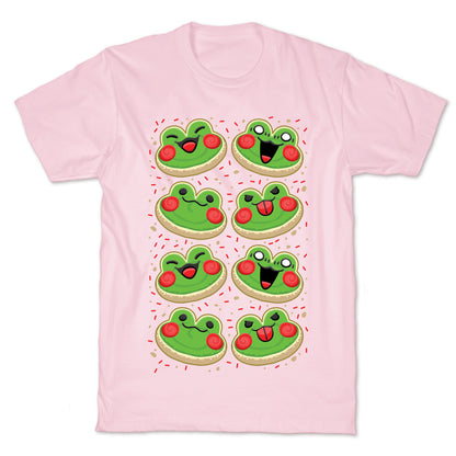 Sugar Cookie Frogs Pattern T-Shirt