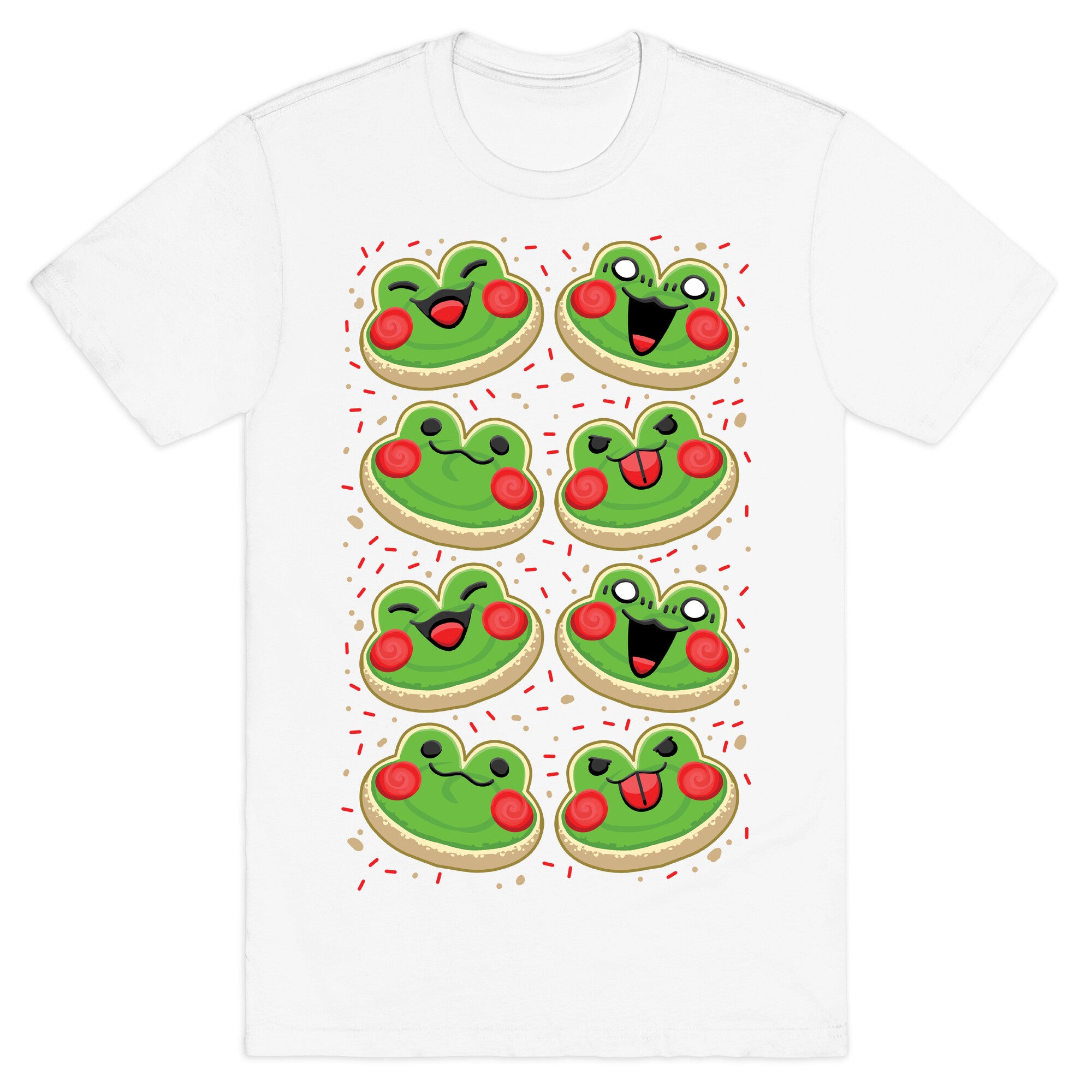 Sugar Cookie Frogs Pattern T-Shirt