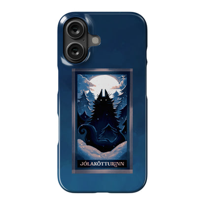 Yule Cat Tarot Card Jólakötturinn Phone Case