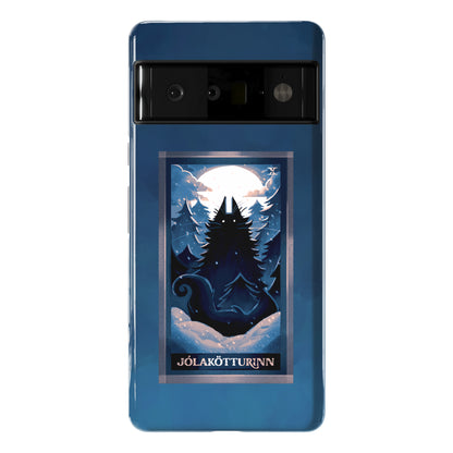 Yule Cat Tarot Card Jólakötturinn Phone Case