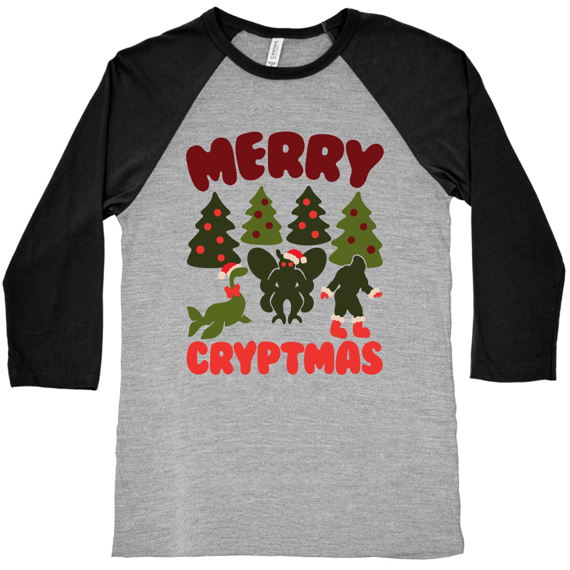 Merry Cryptmas Baseball Tee