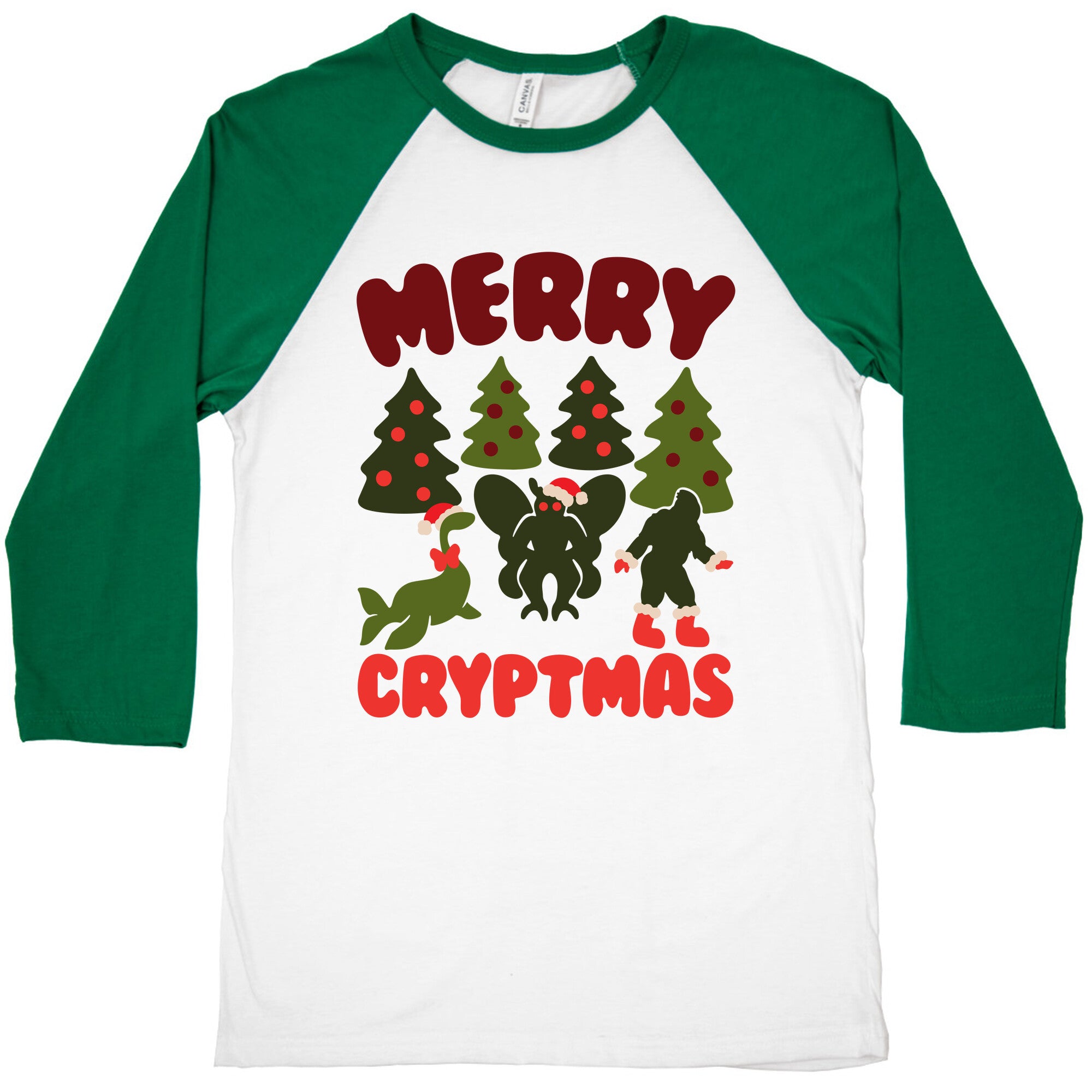 Merry Cryptmas Baseball Tee
