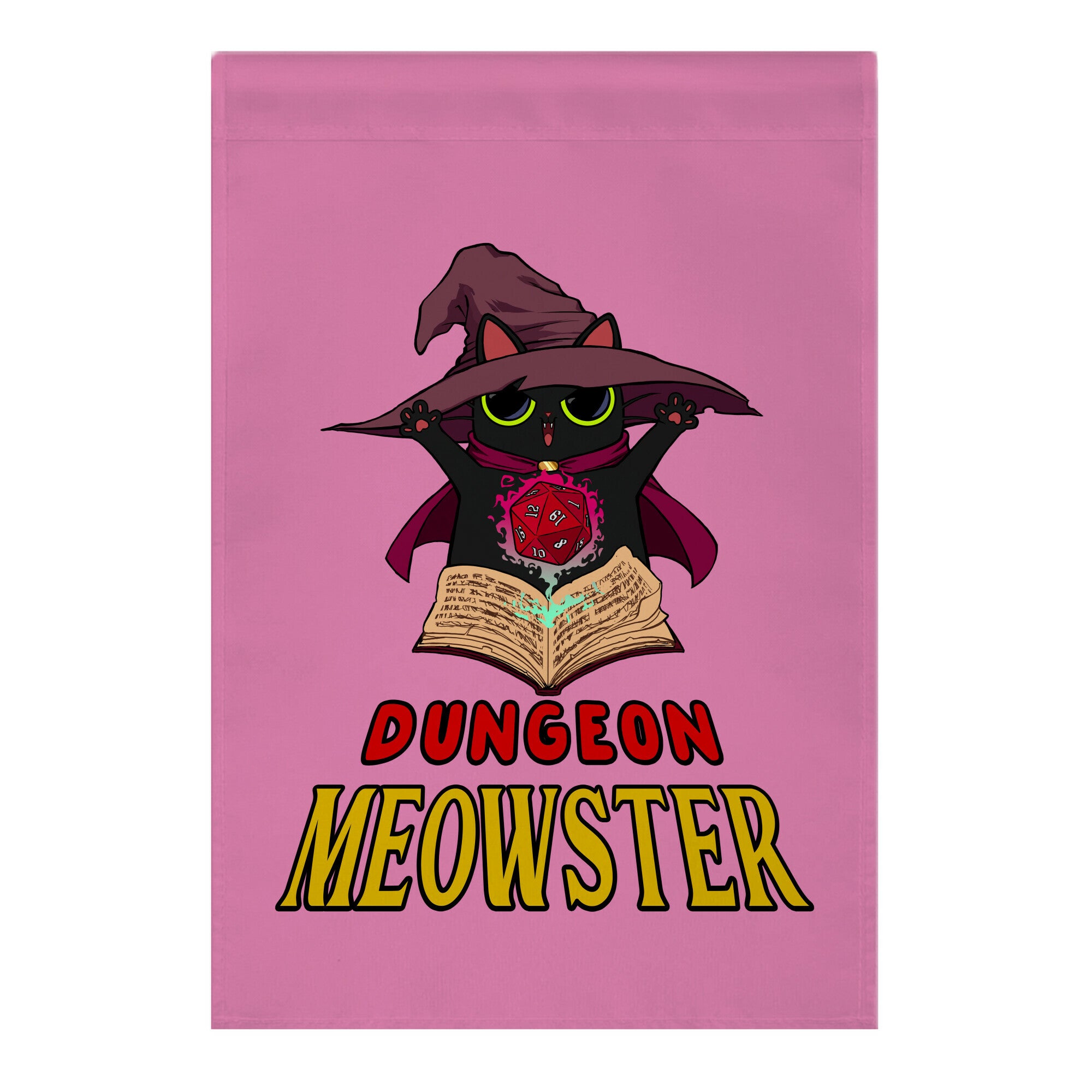 Dungeon Meowster Garden Flag