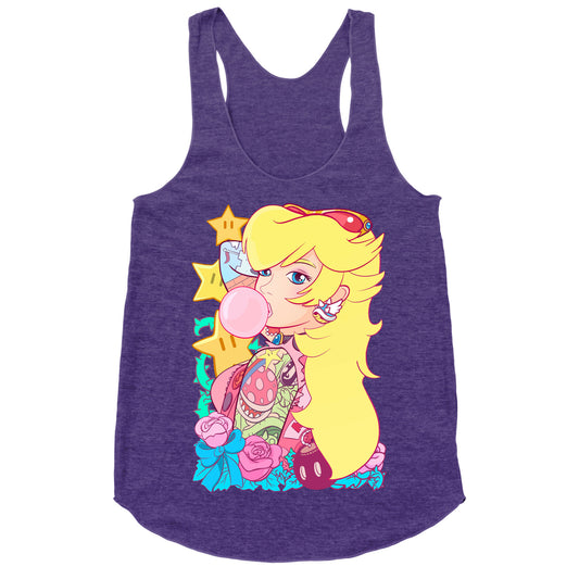 Punk Peach Parody Racerback Tank