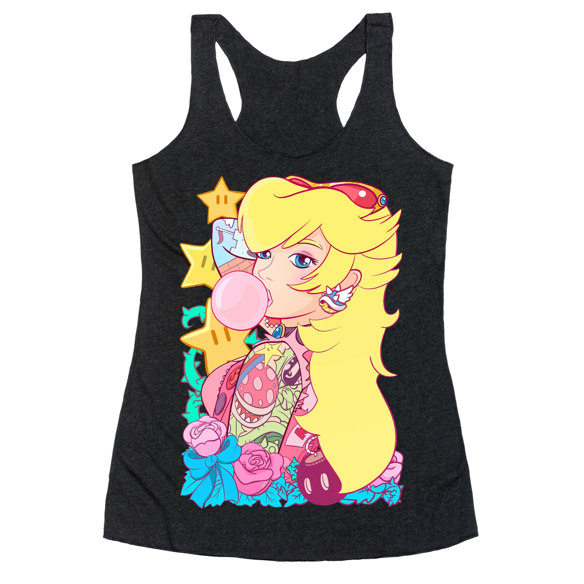 Punk Peach Parody Racerback Tank